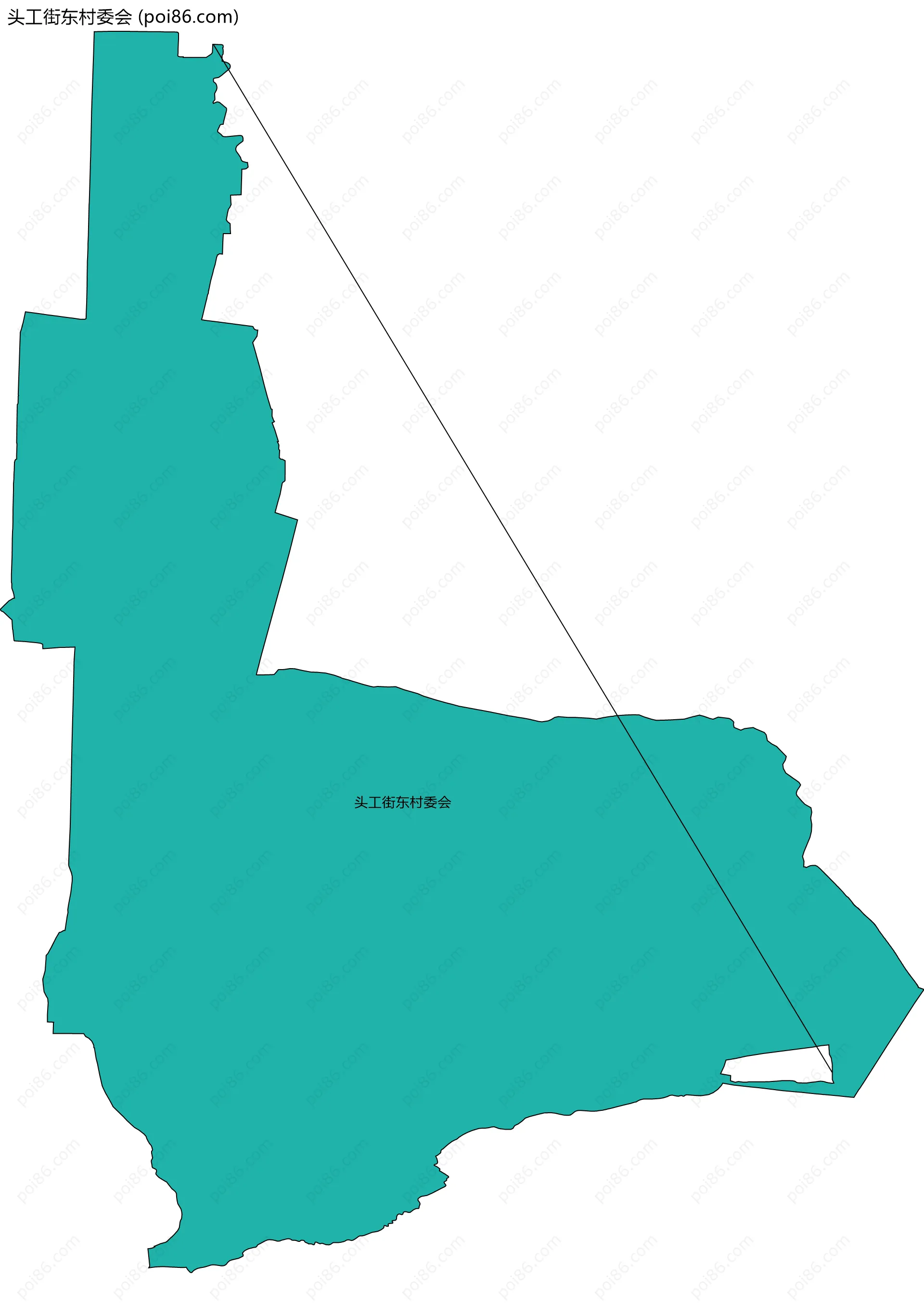 头工街东村委会边界地图