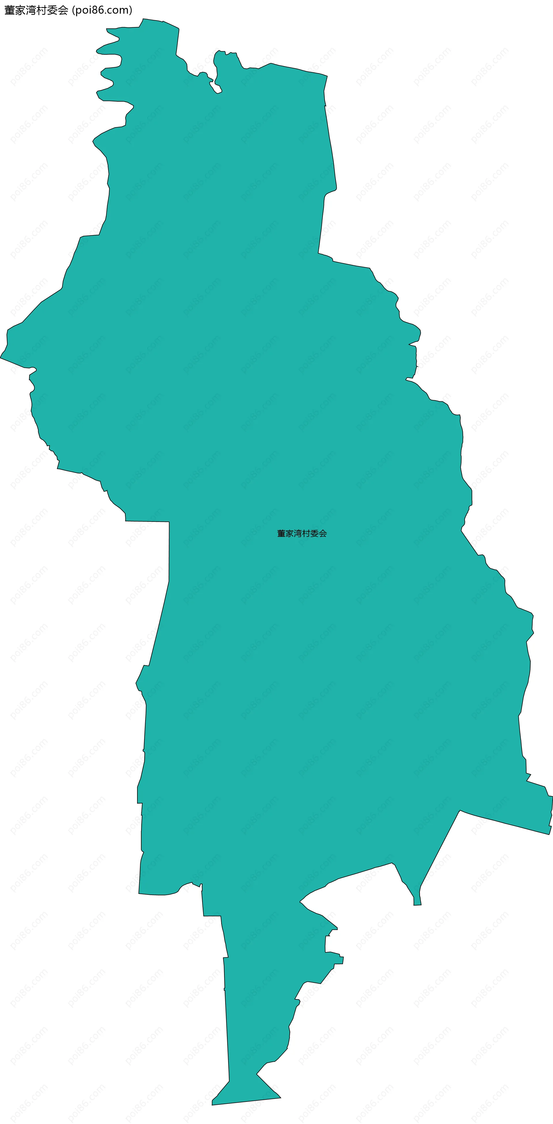 董家湾村委会边界地图