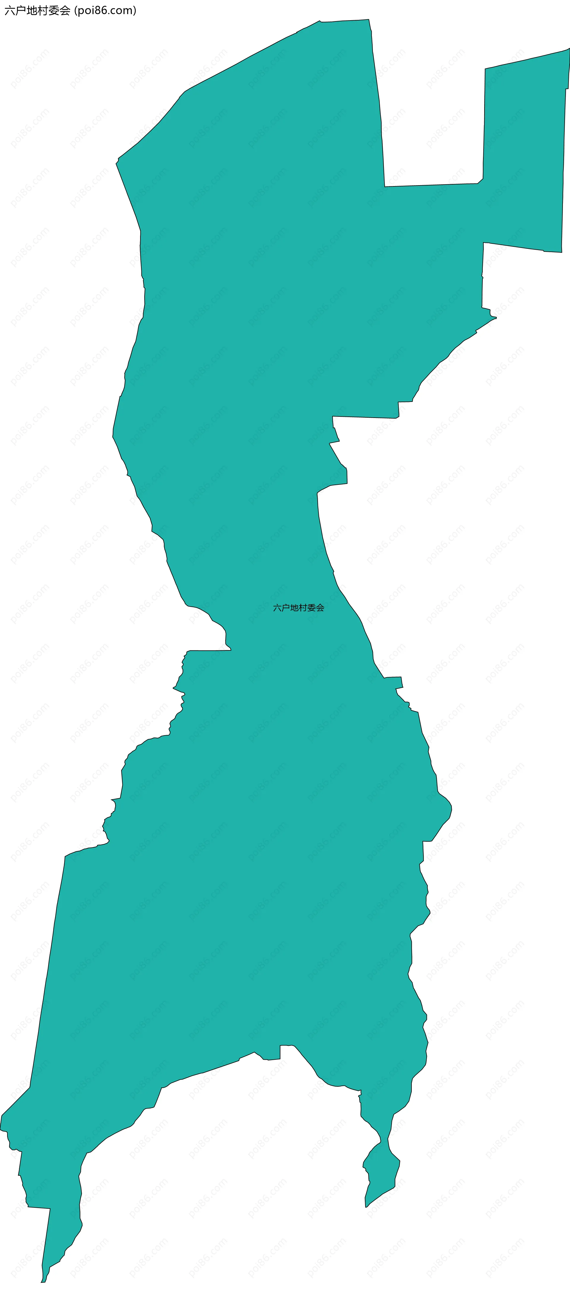 六户地村委会边界地图