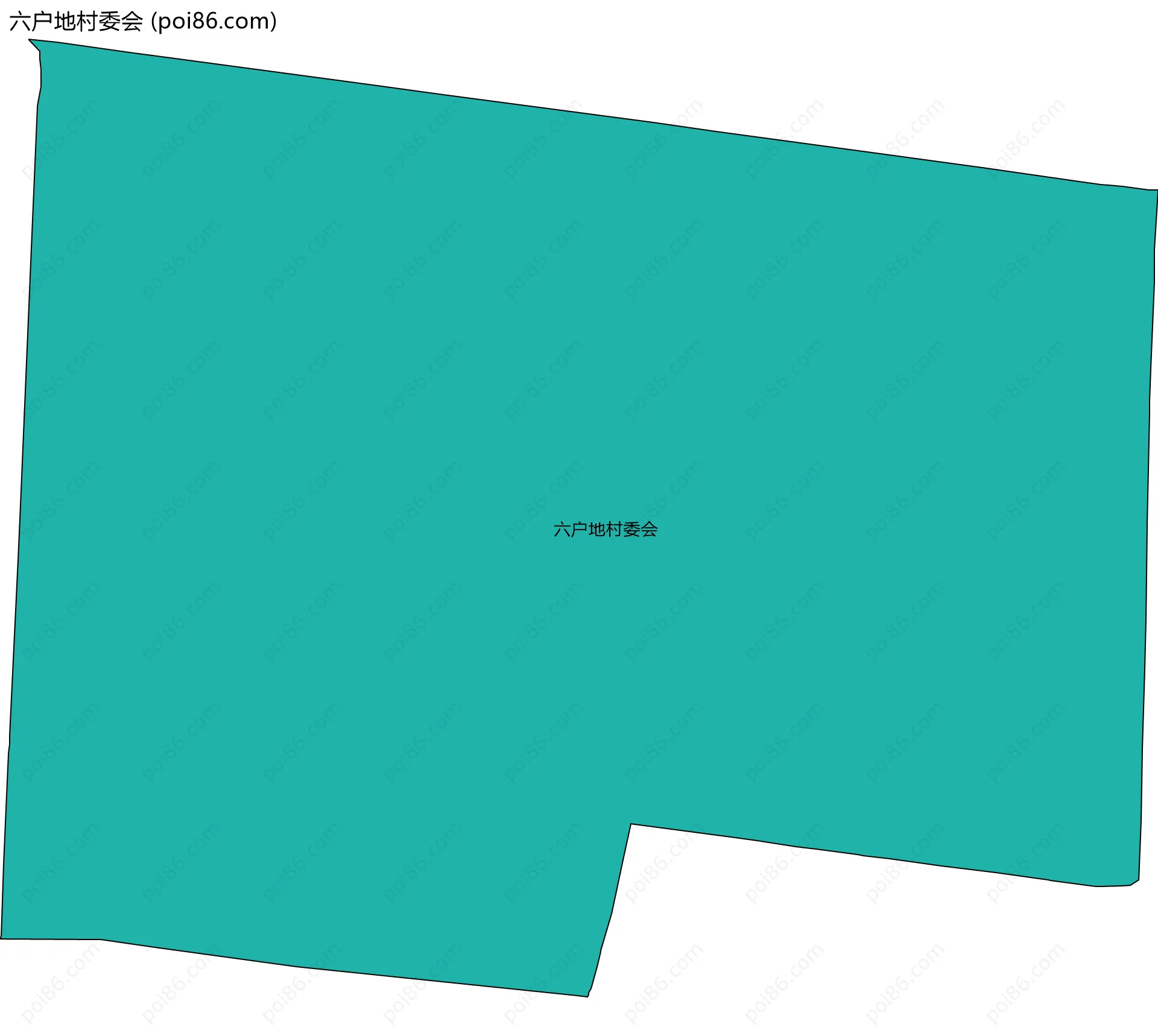 六户地村委会边界地图