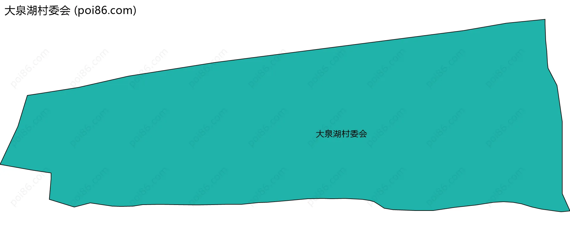 大泉湖村委会边界地图