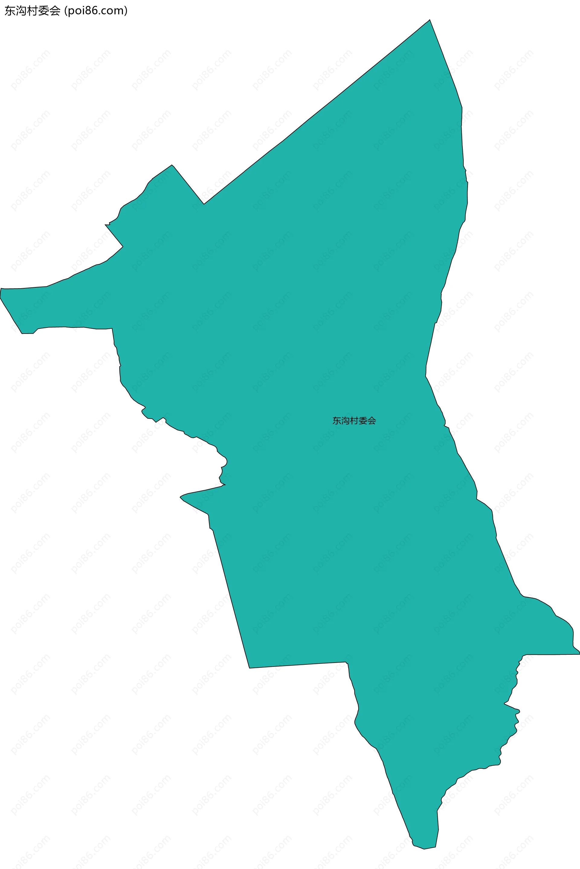 东沟村委会边界地图