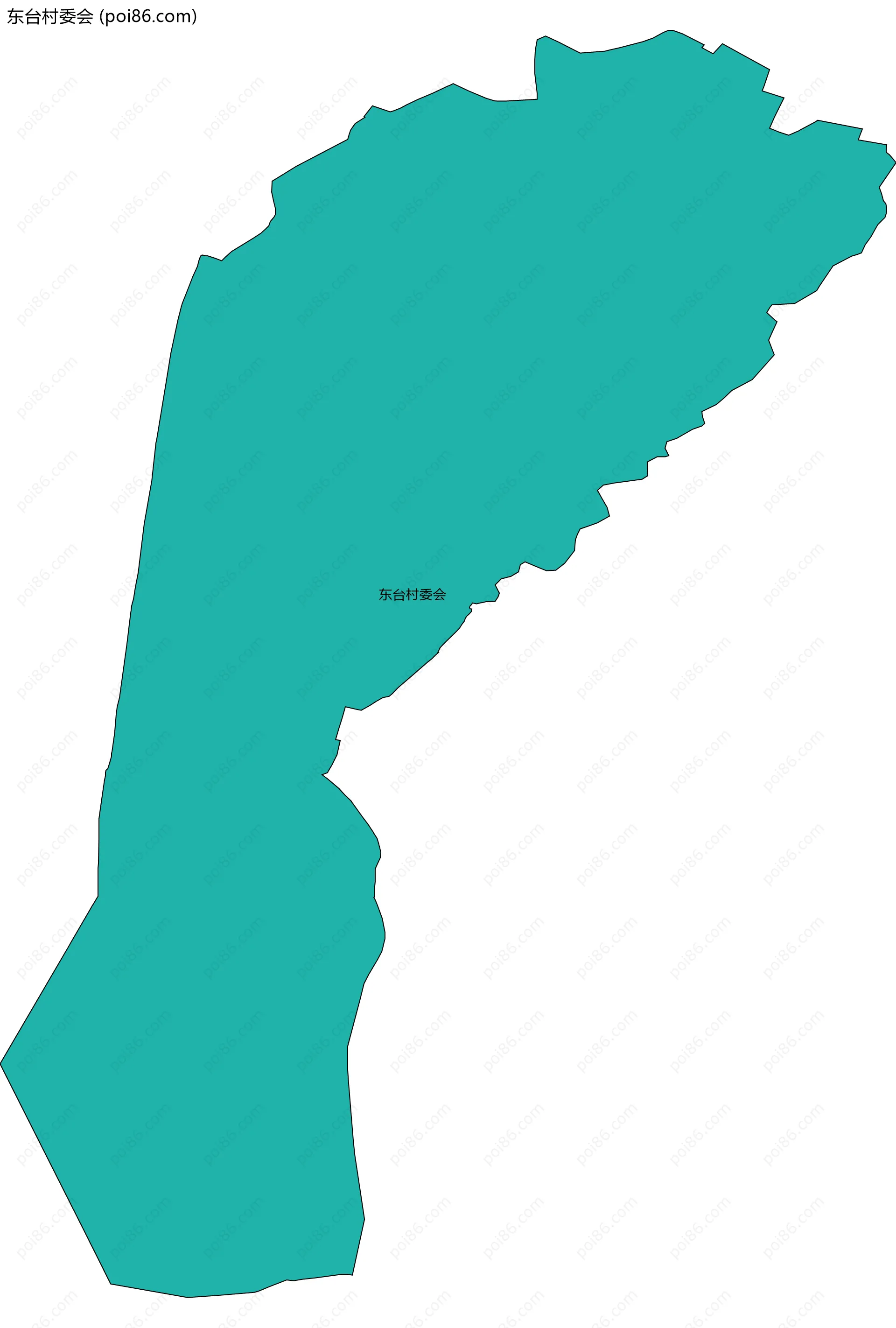 东台村委会边界地图