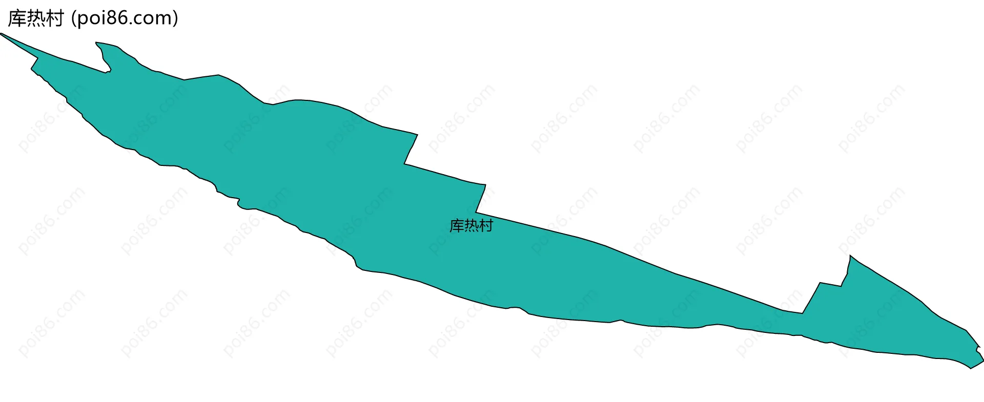 库热村边界地图