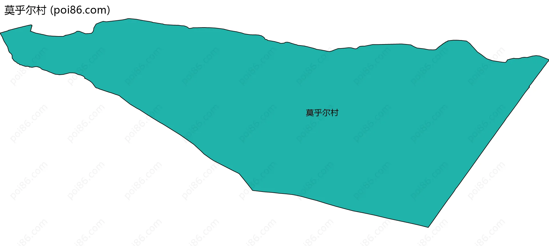 莫乎尔村边界地图