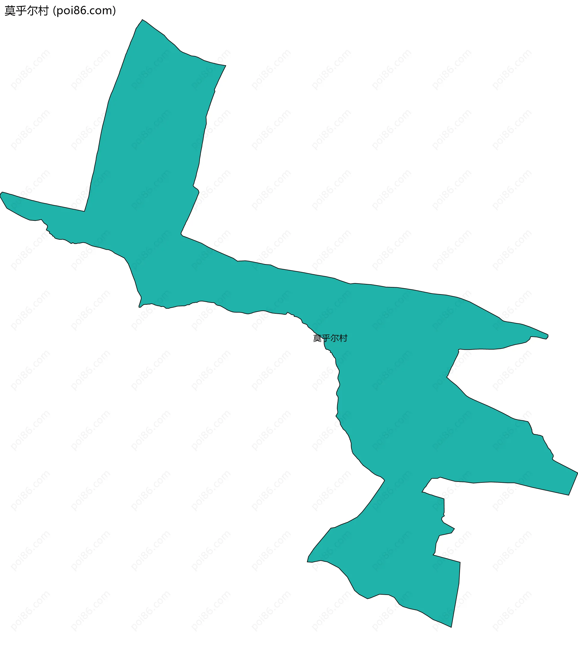 莫乎尔村边界地图