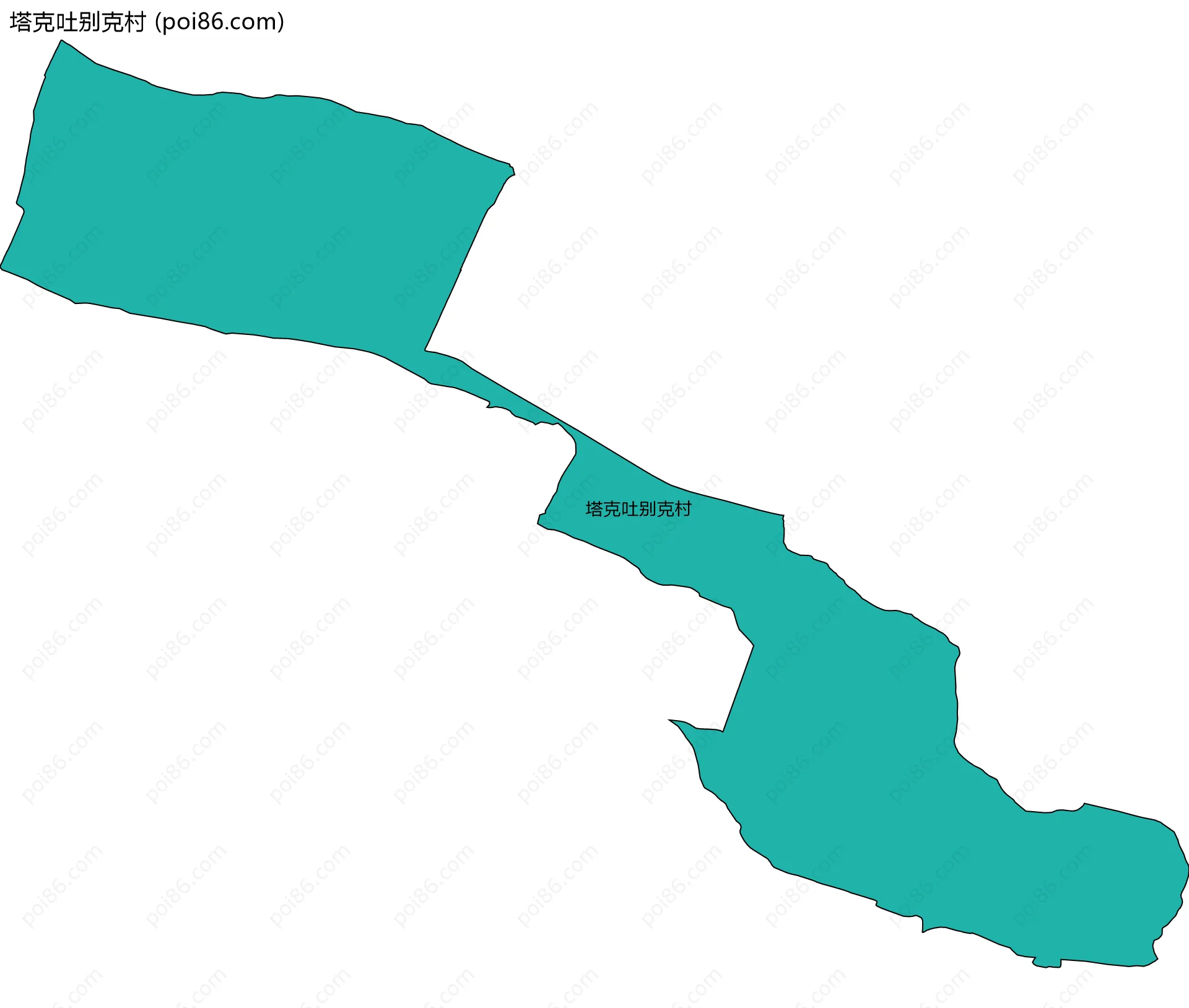塔克吐别克村边界地图