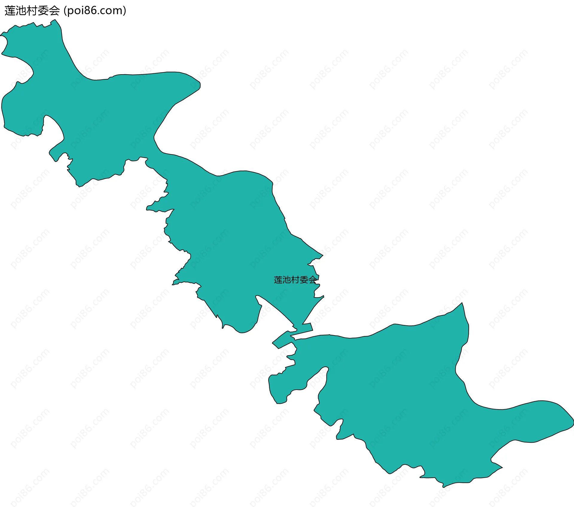 莲池村委会边界地图