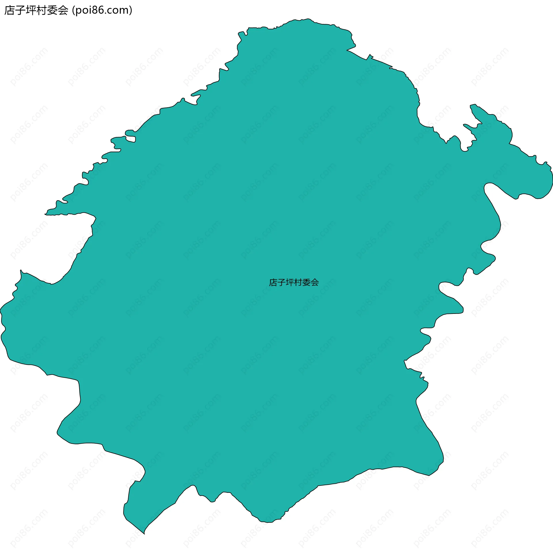 店子坪村委会边界地图