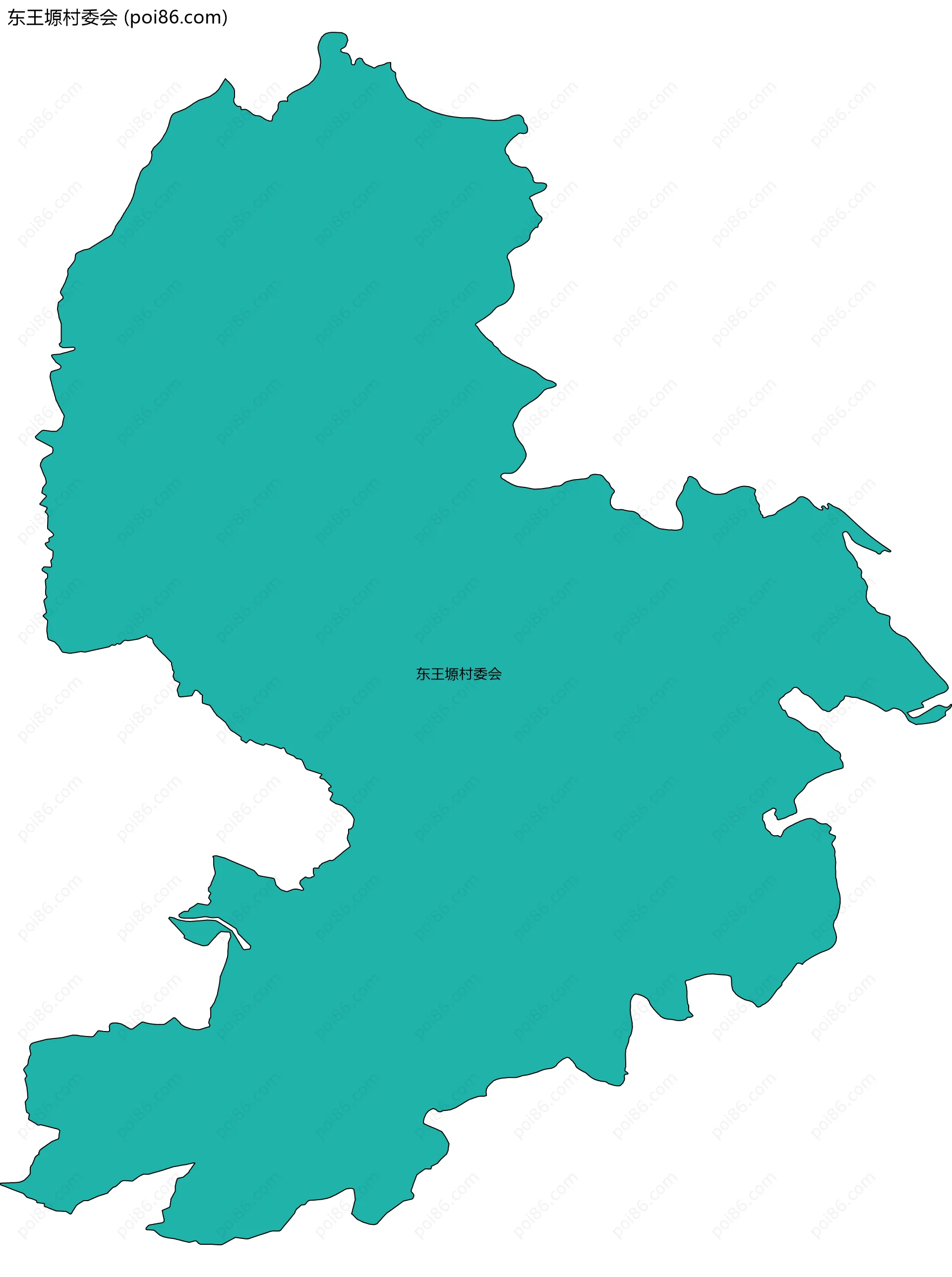 东王塬村委会边界地图