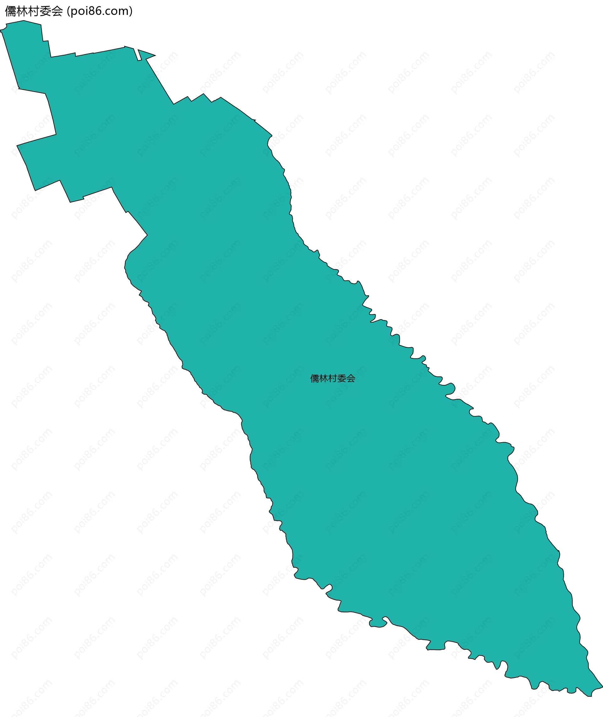 儒林村委会边界地图