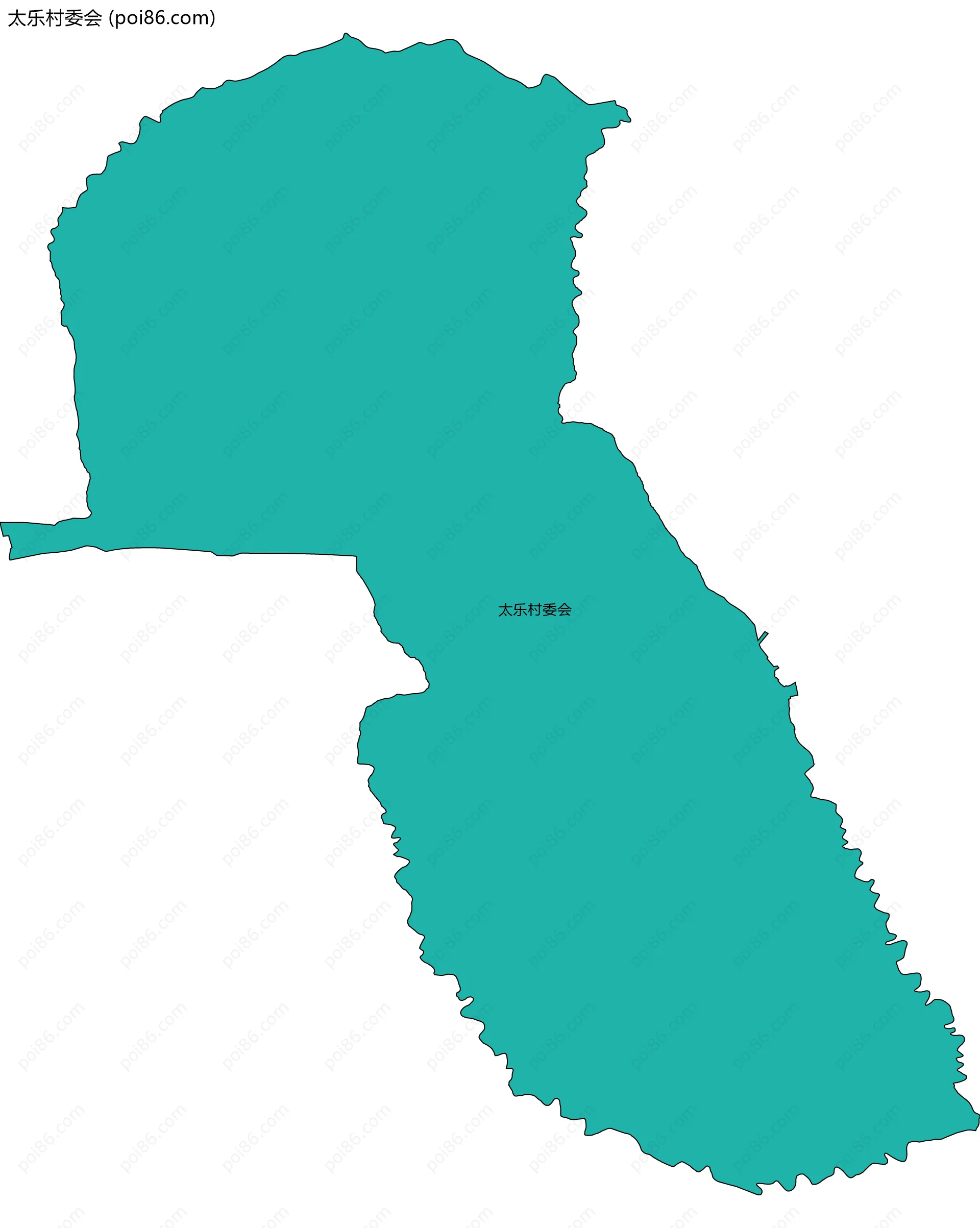 太乐村委会边界地图