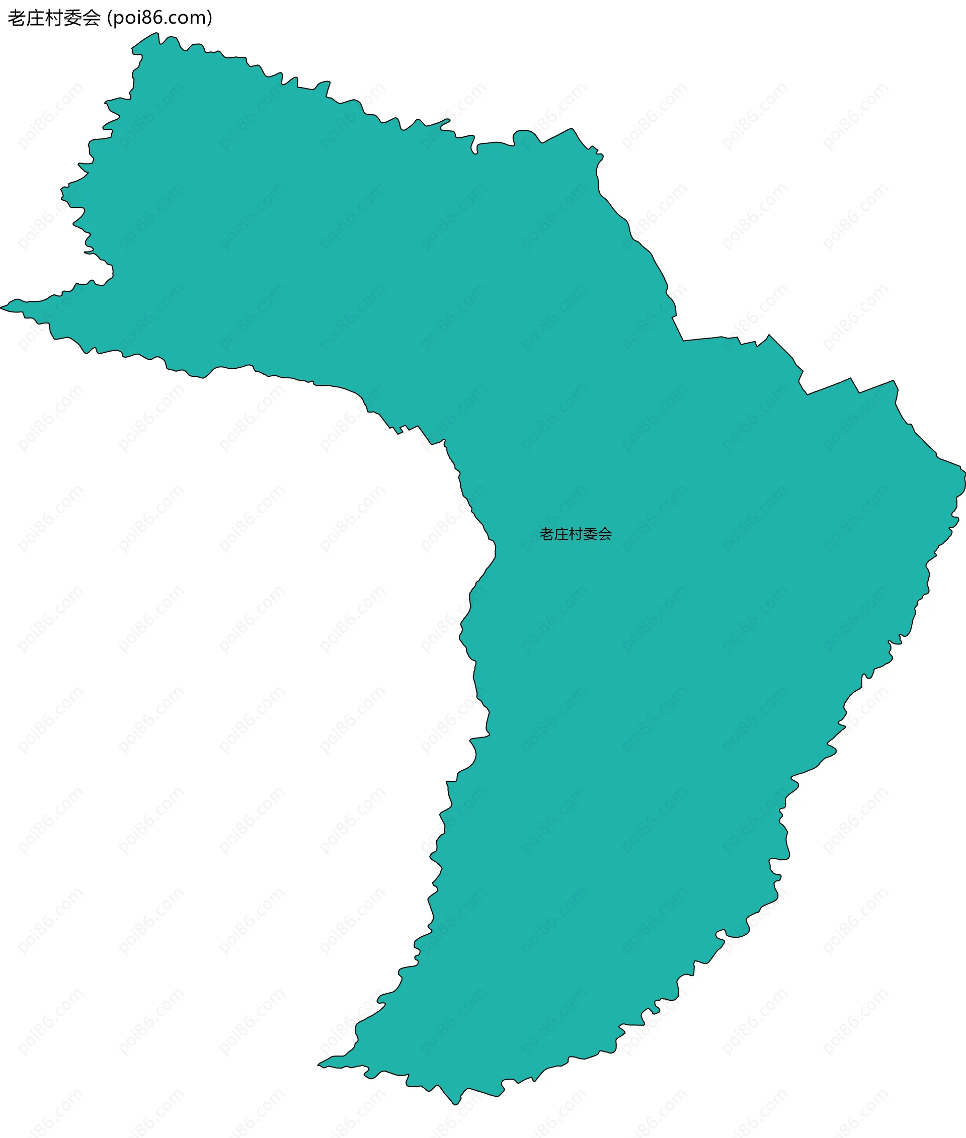 老庄村委会边界地图