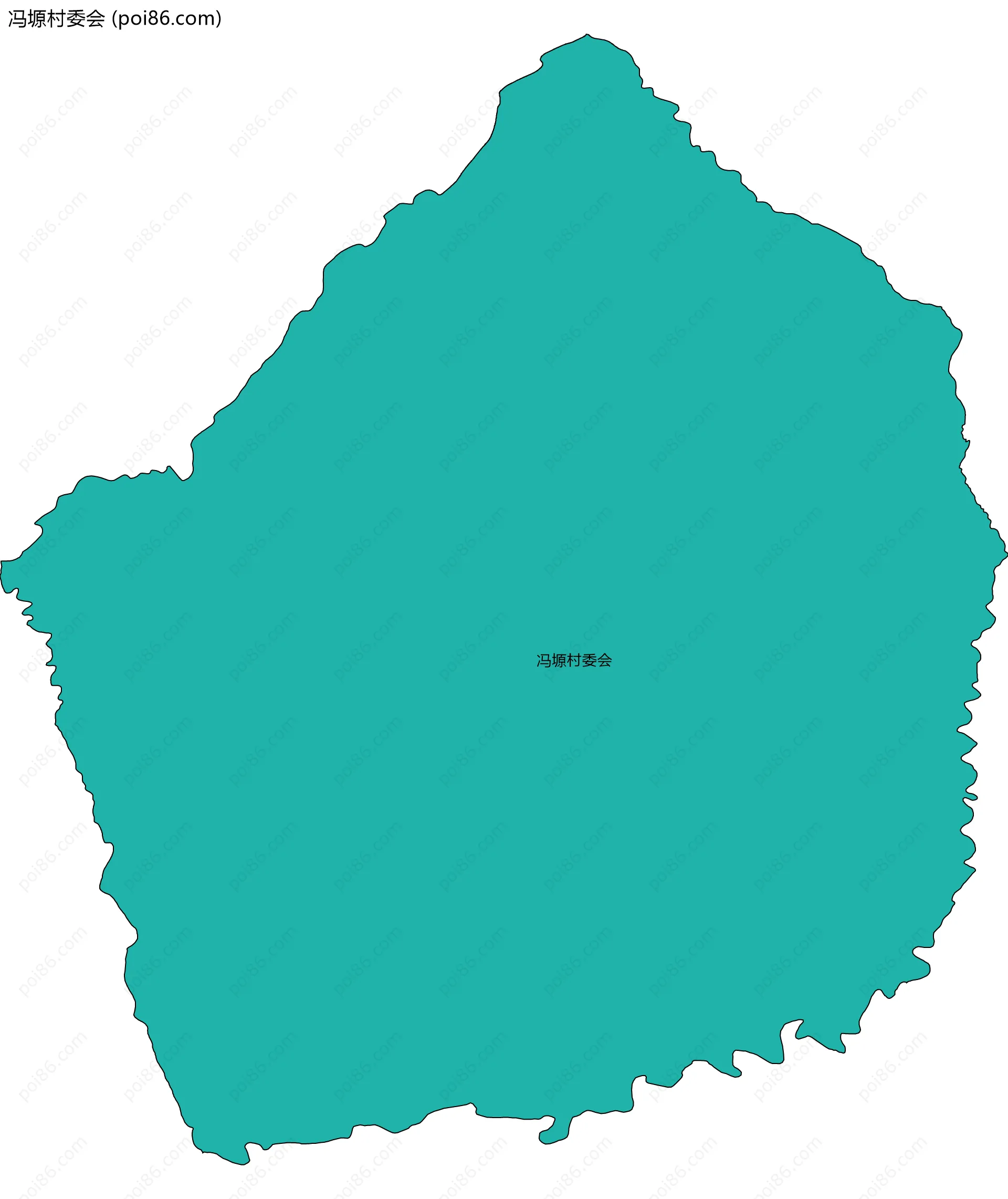 冯塬村委会边界地图