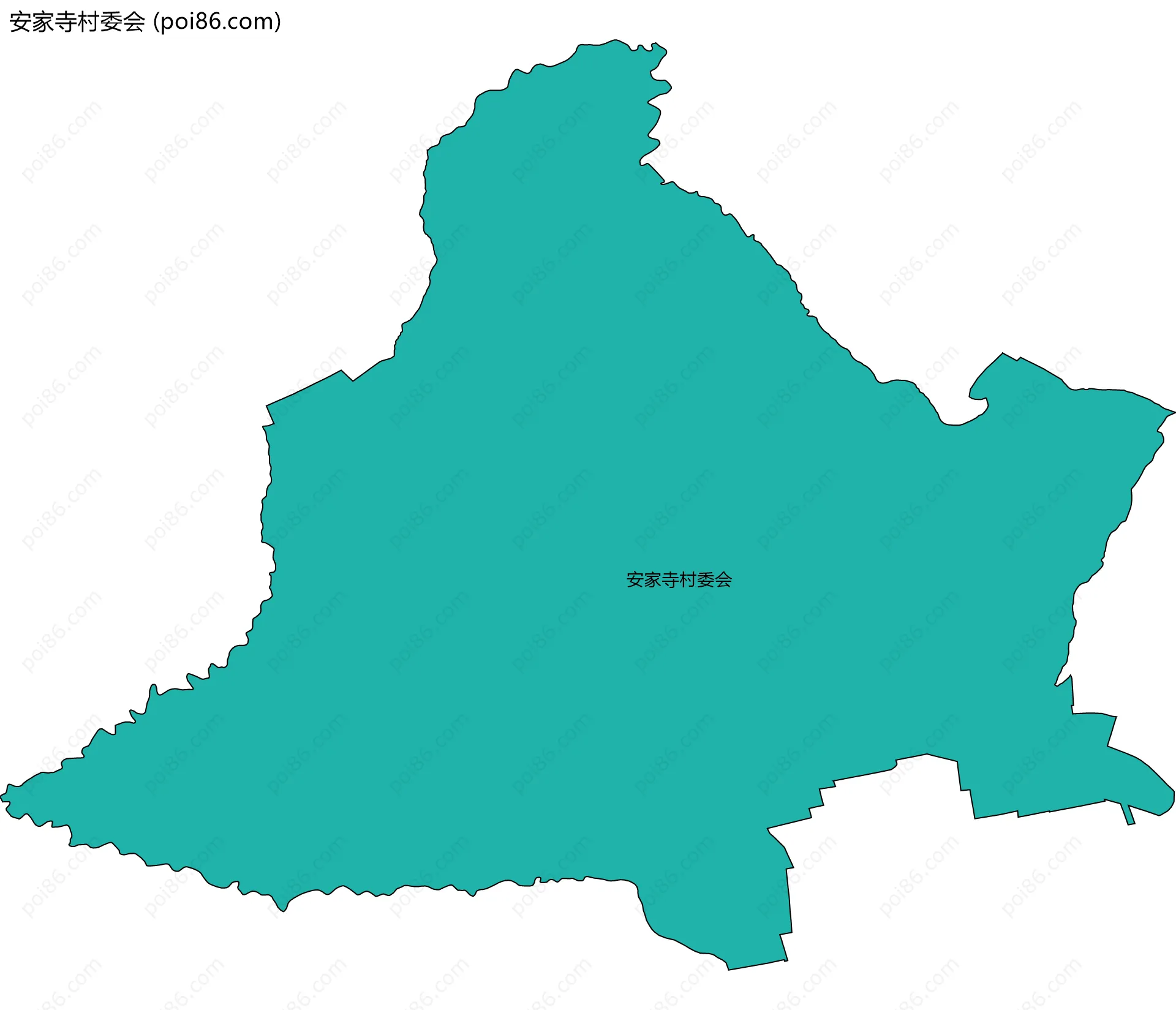 安家寺村委会边界地图
