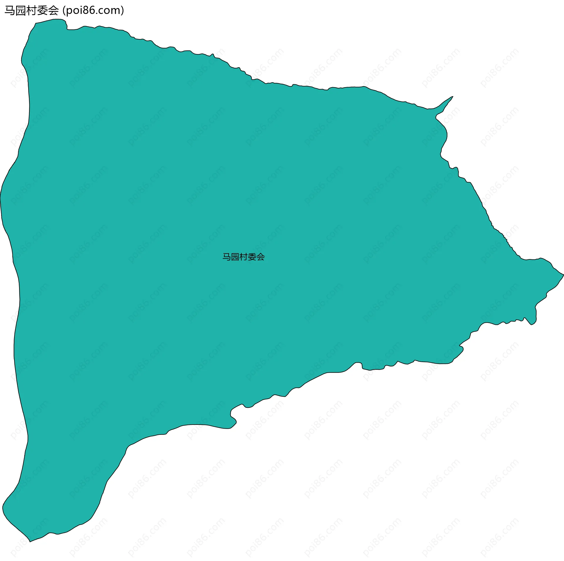 马园村委会边界地图