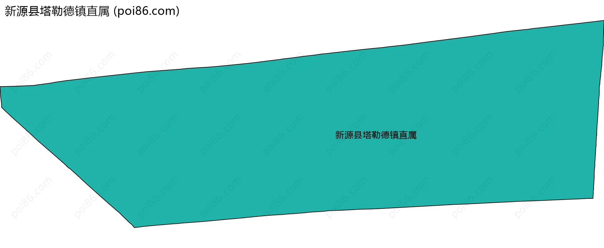 新源县塔勒德镇直属边界地图