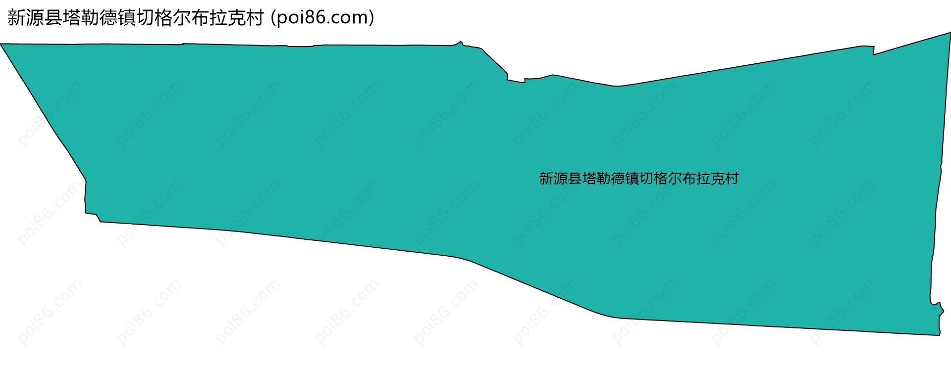 新源县塔勒德镇切格尔布拉克村边界地图