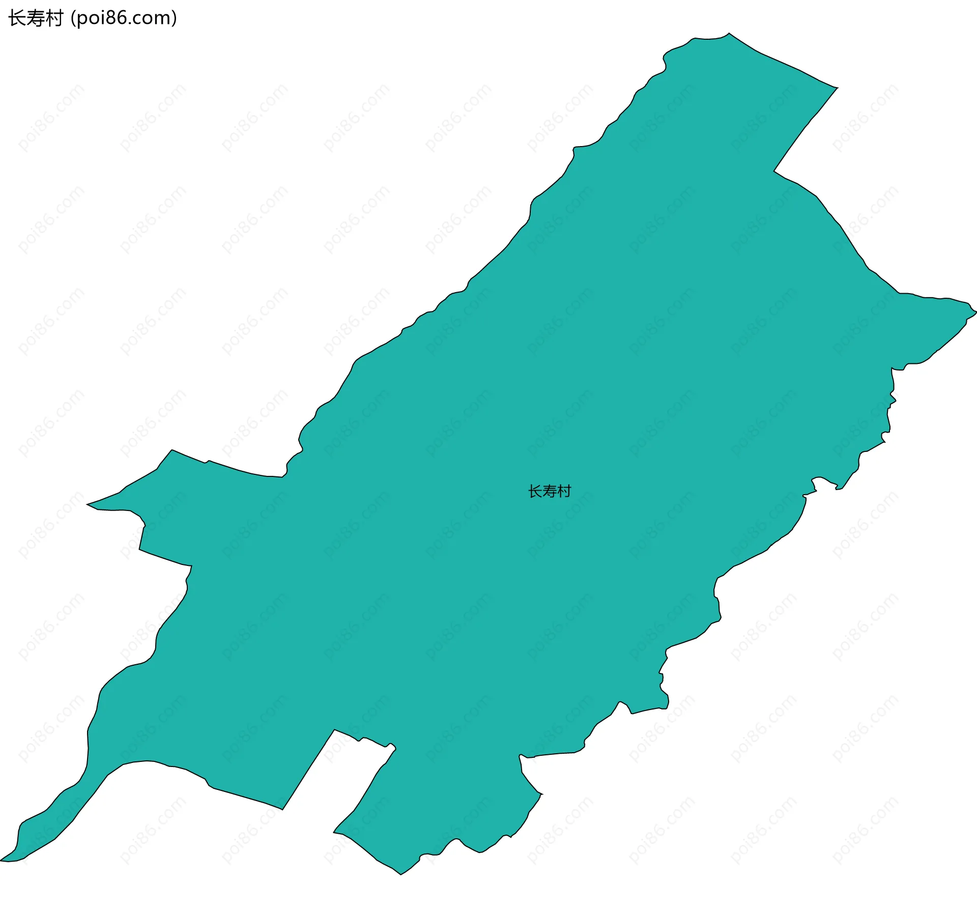 长寿村边界地图