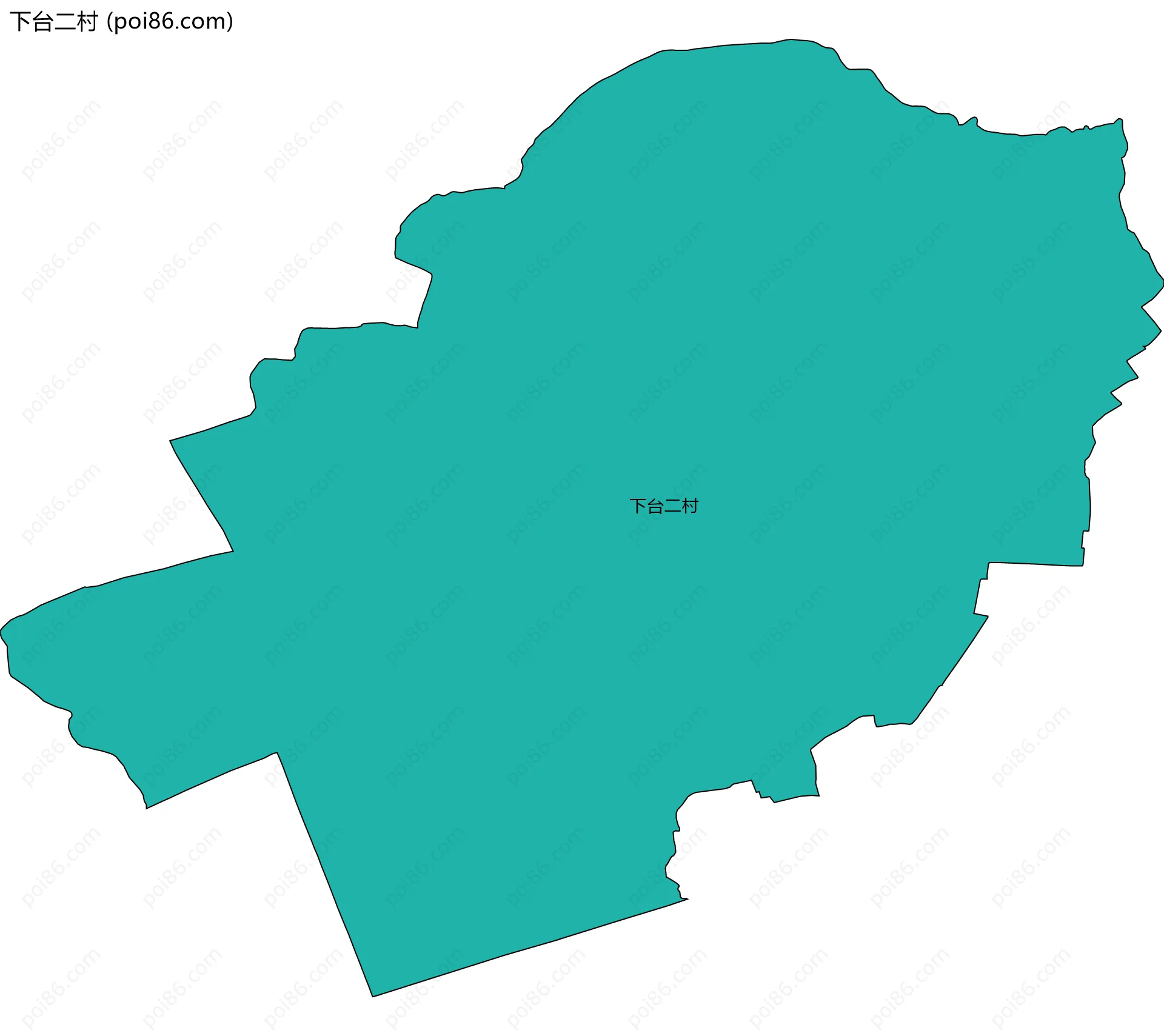 下台二村边界地图