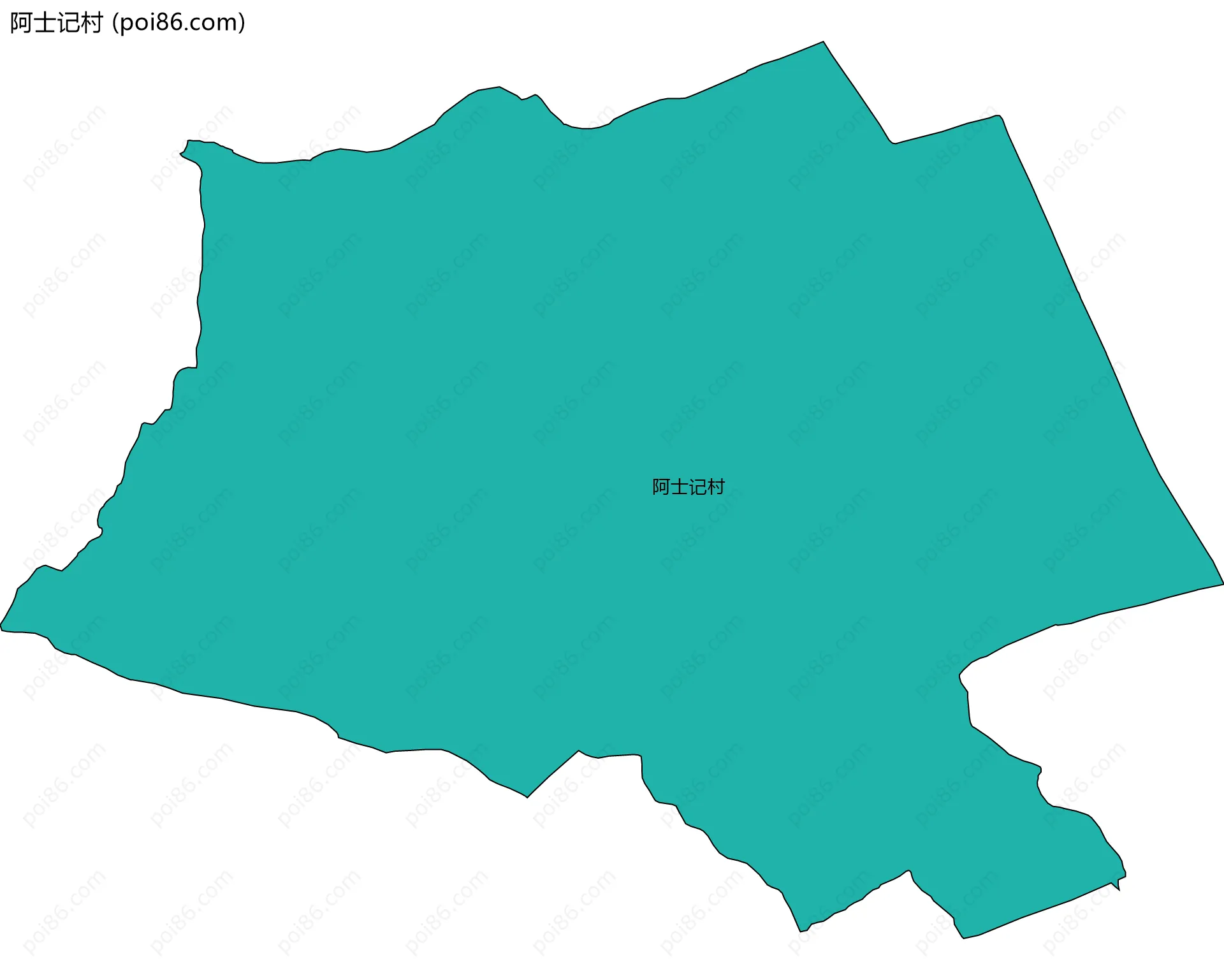 阿士记村边界地图