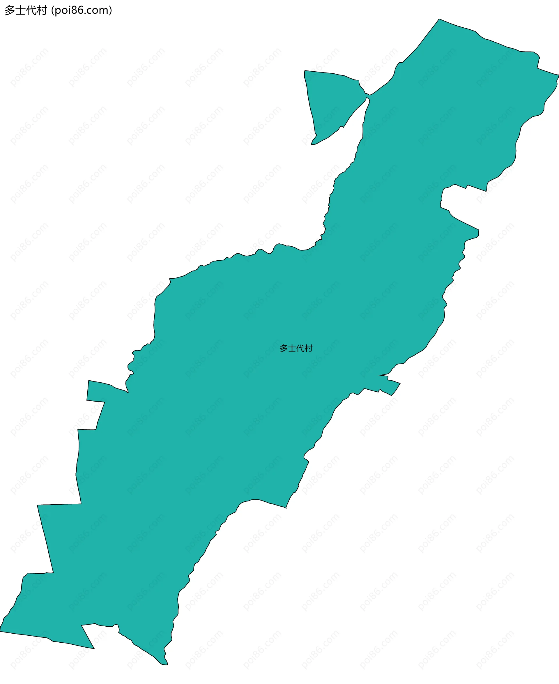 多士代村边界地图