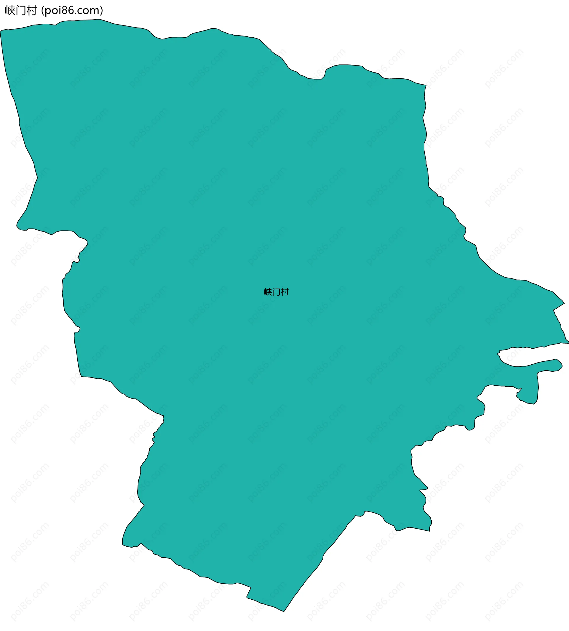 峡门村边界地图