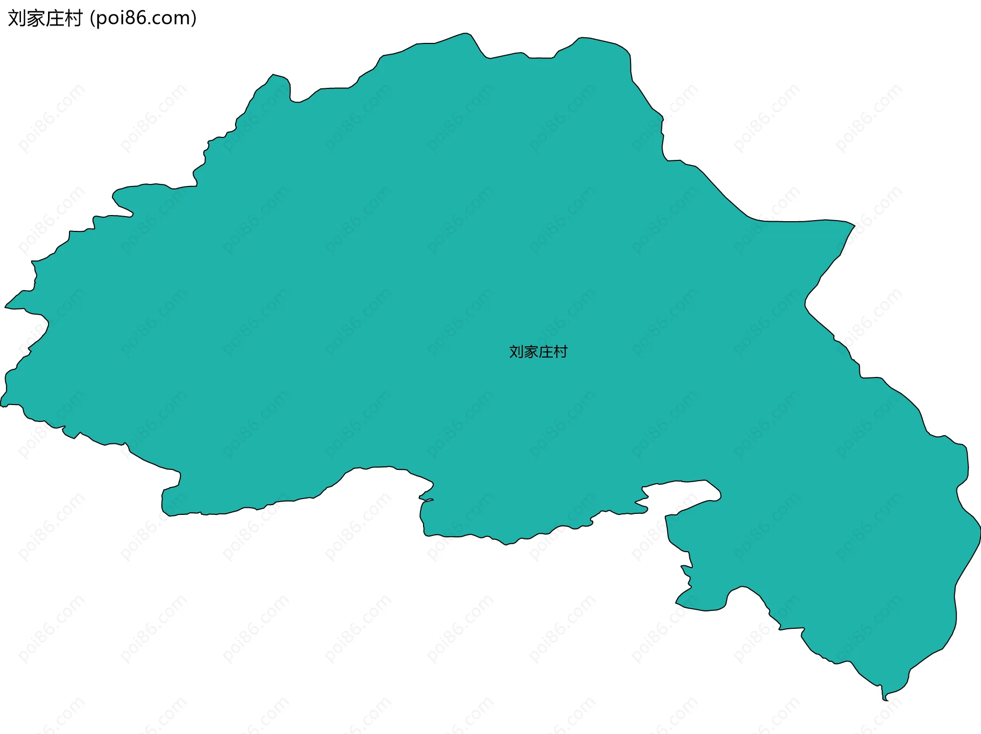 刘家庄村边界地图