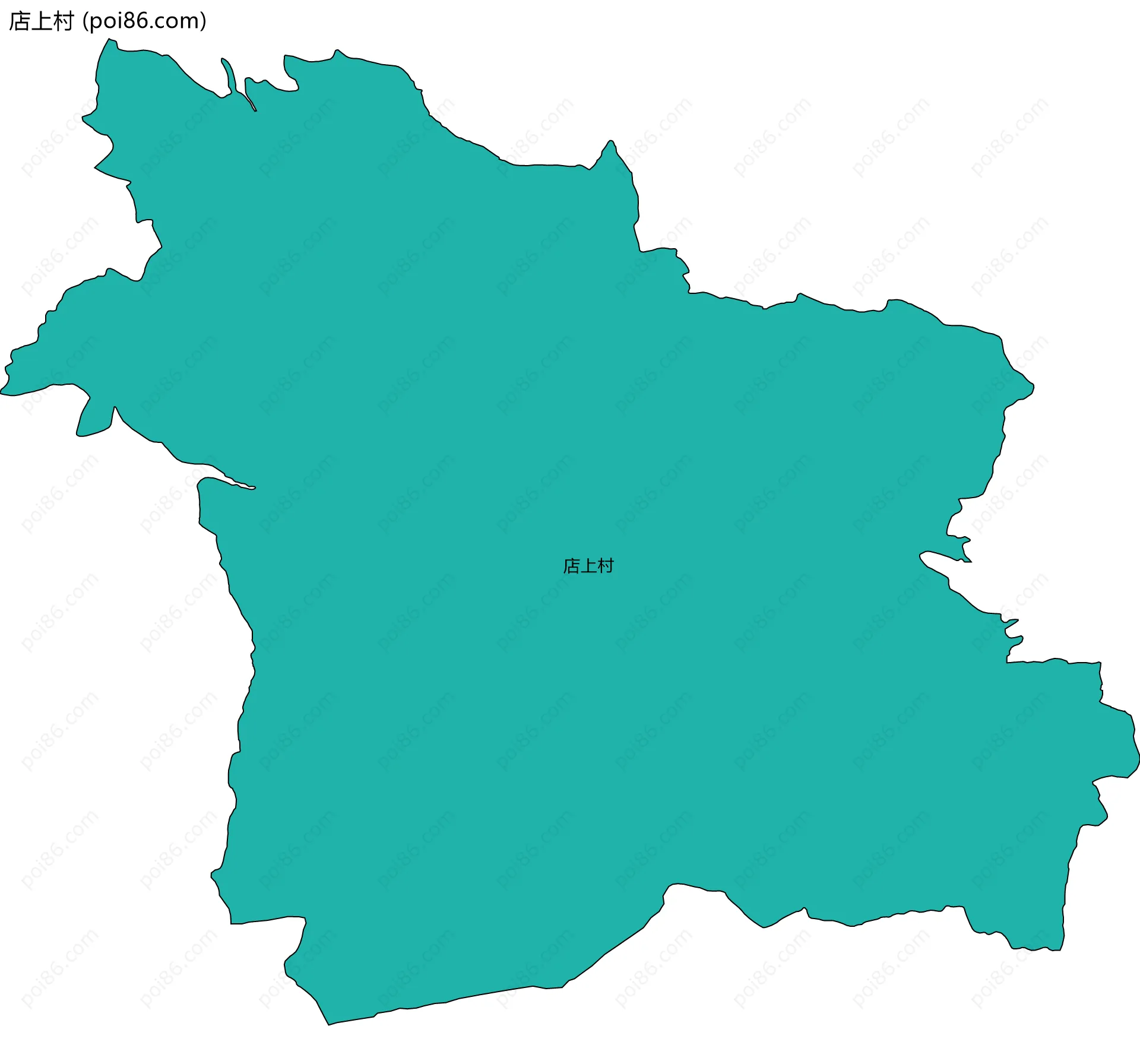 店上村边界地图