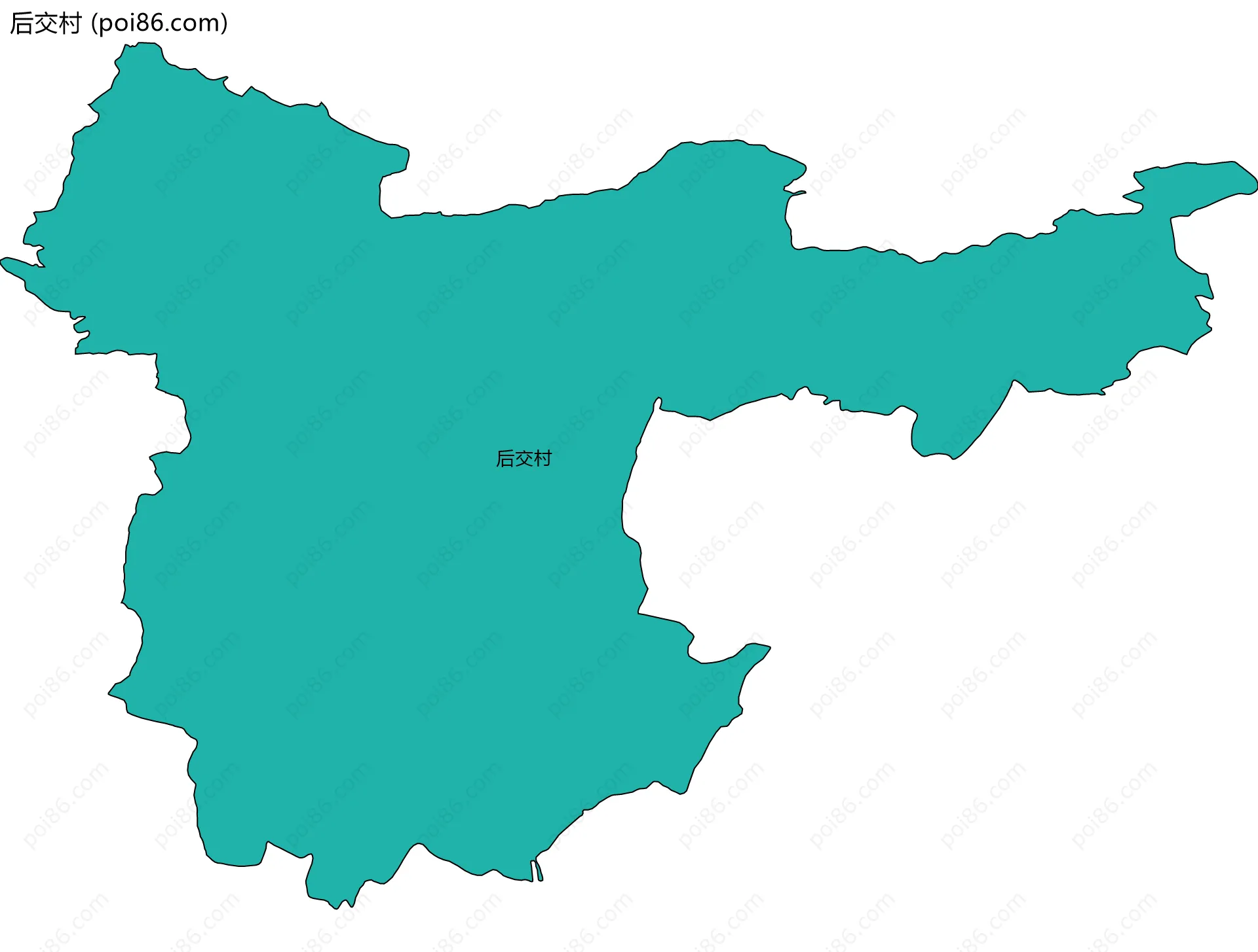 后交村边界地图