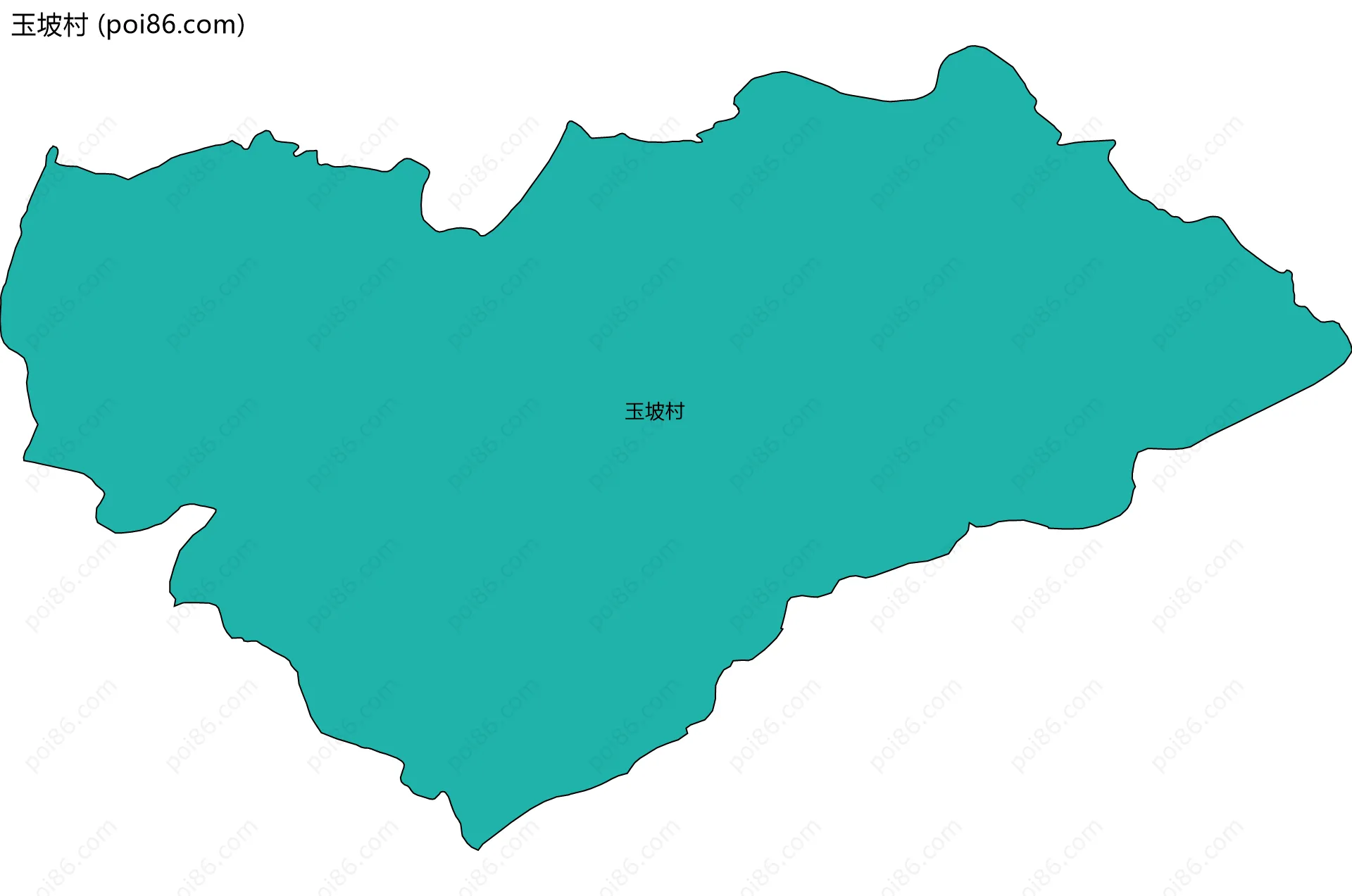 玉坡村边界地图