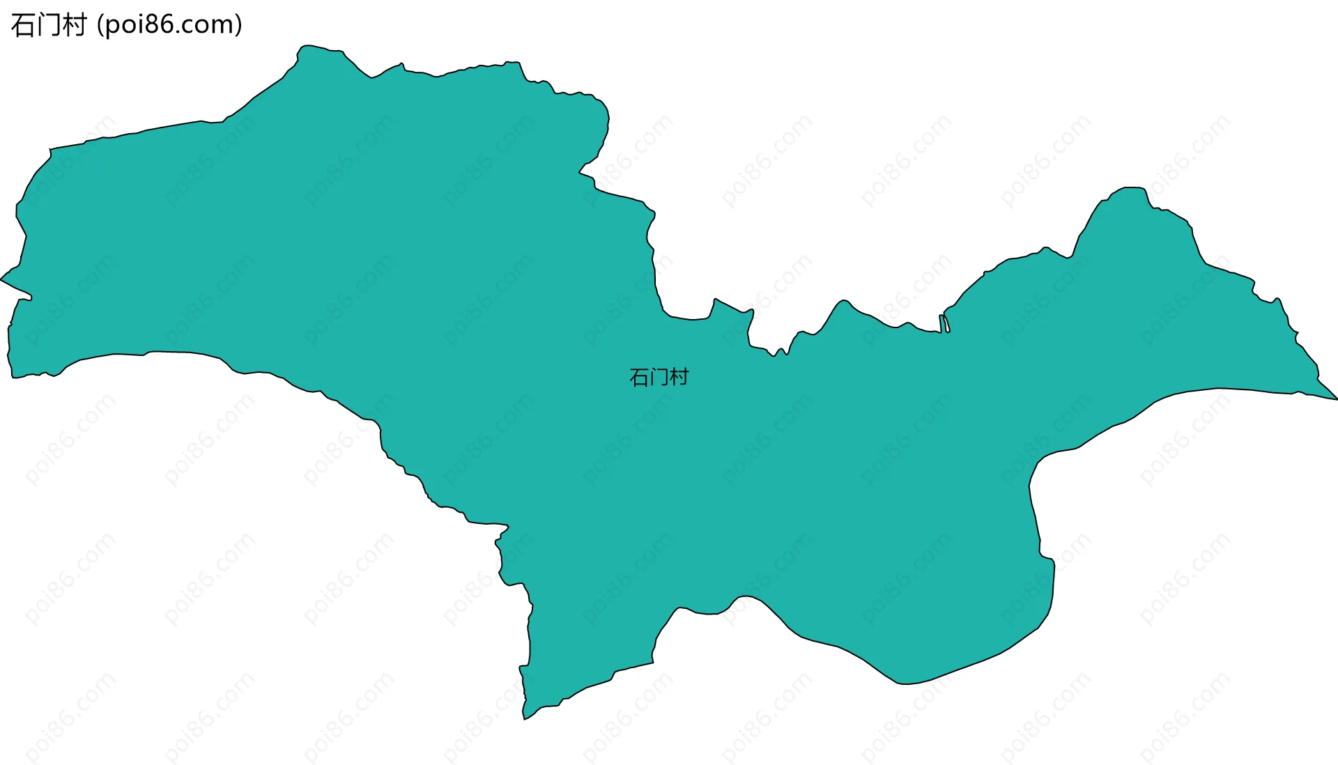 石门村边界地图