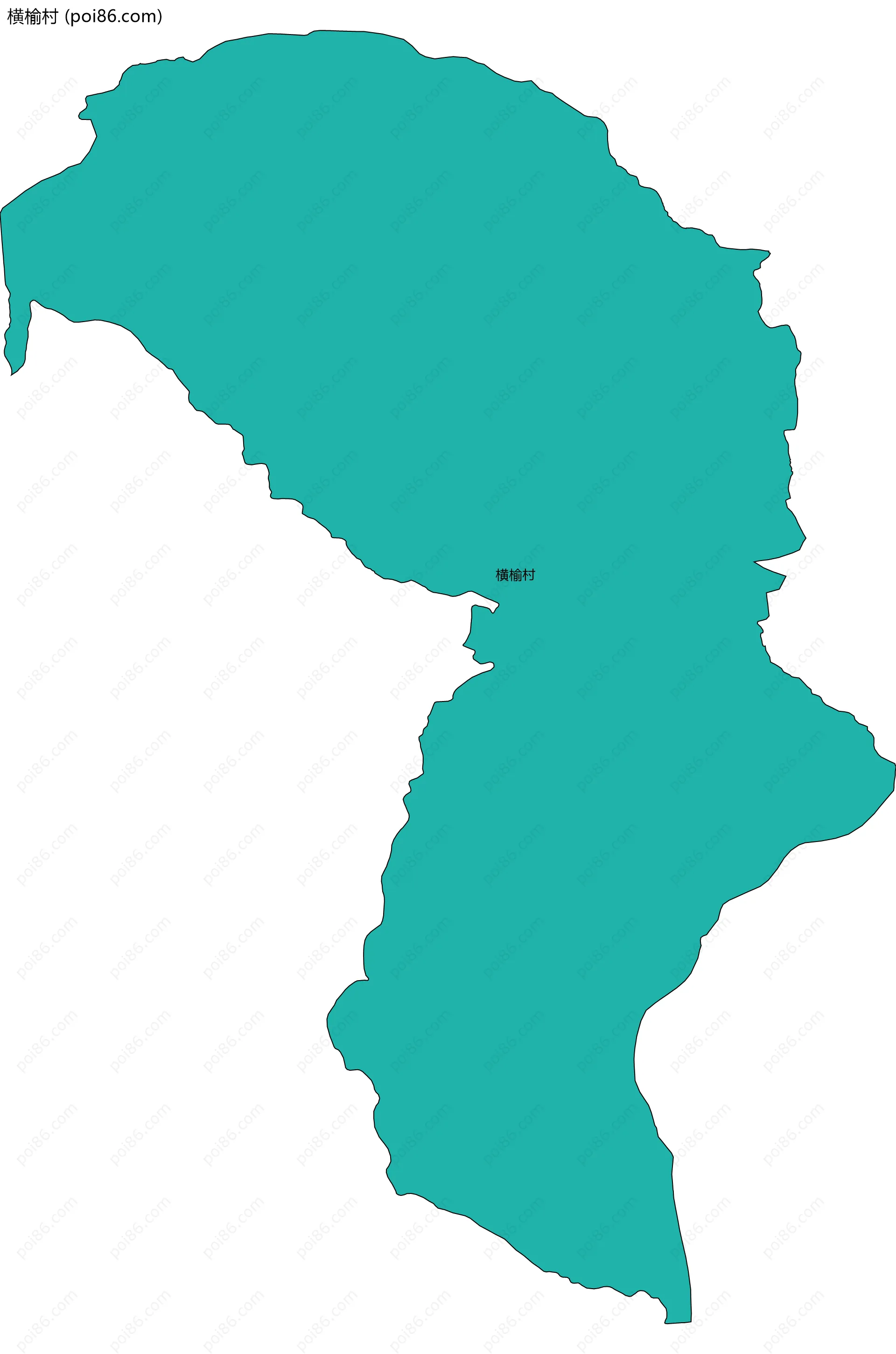 横榆村边界地图