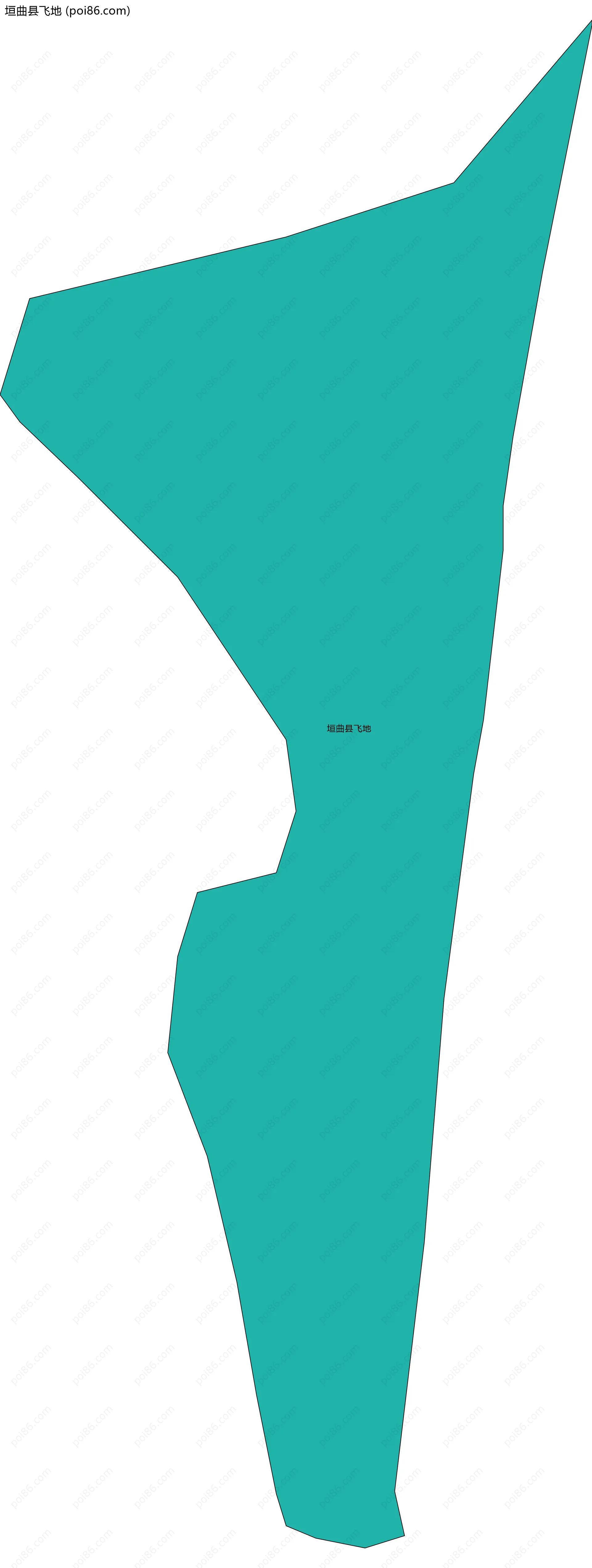 垣曲县飞地边界地图