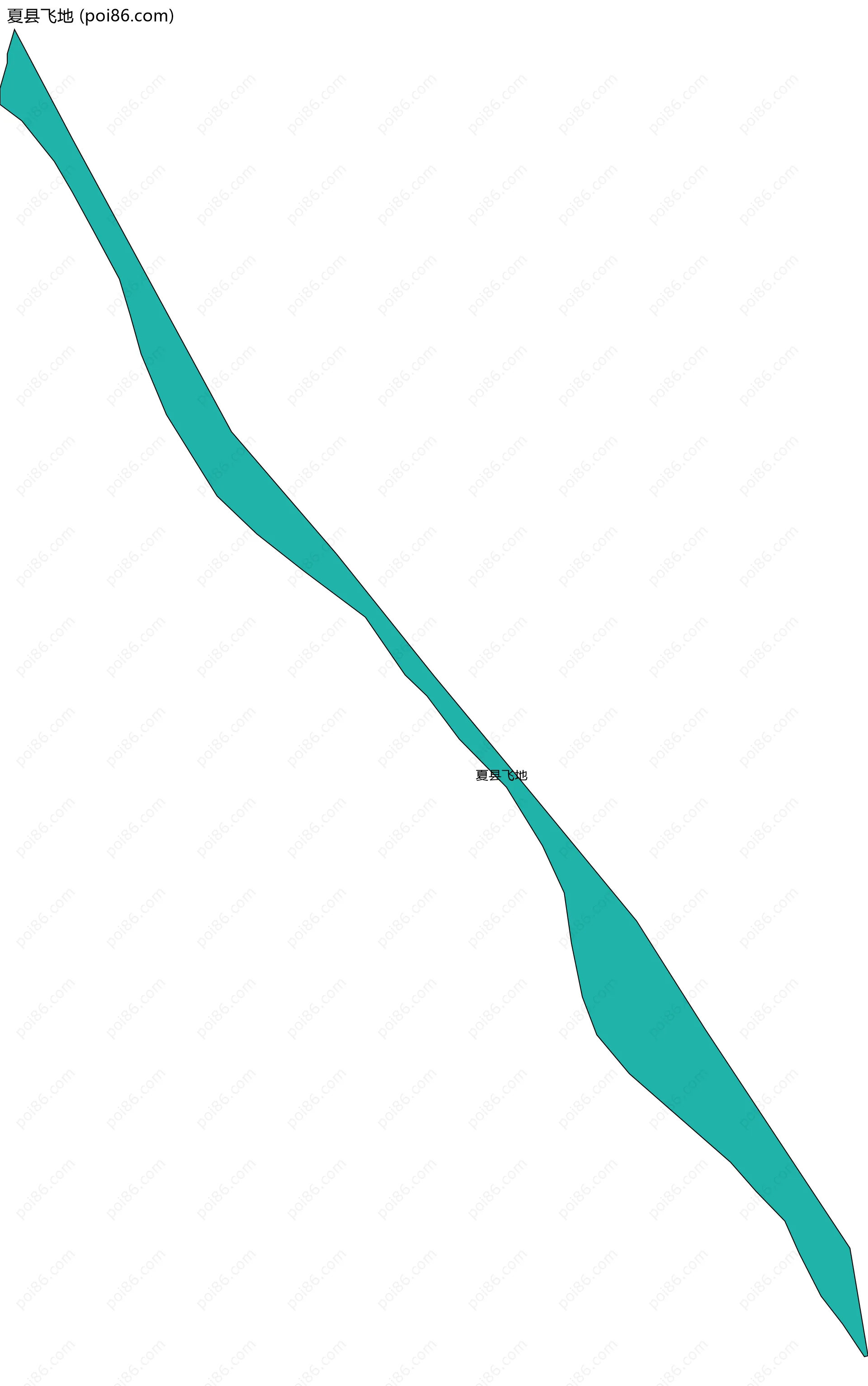 夏县飞地边界地图