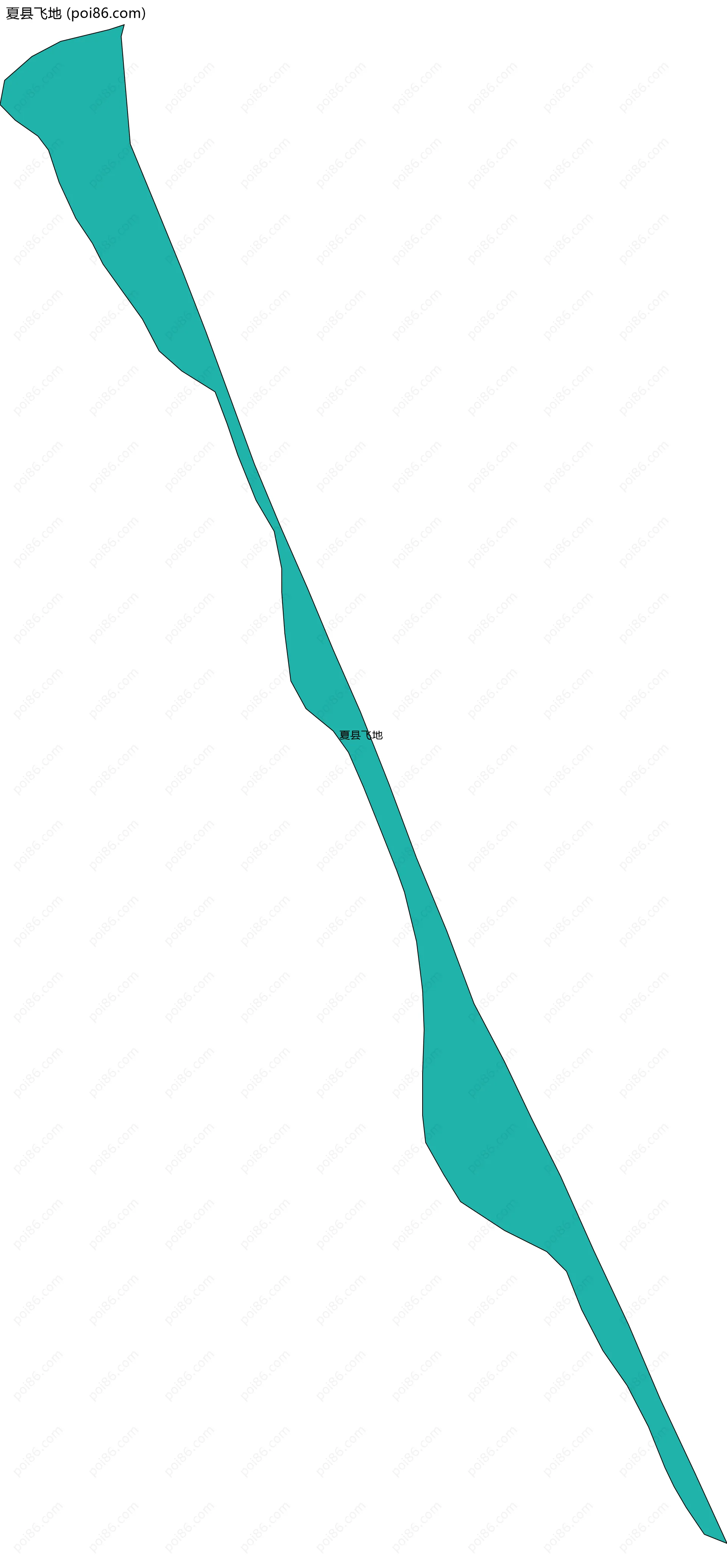 夏县飞地边界地图