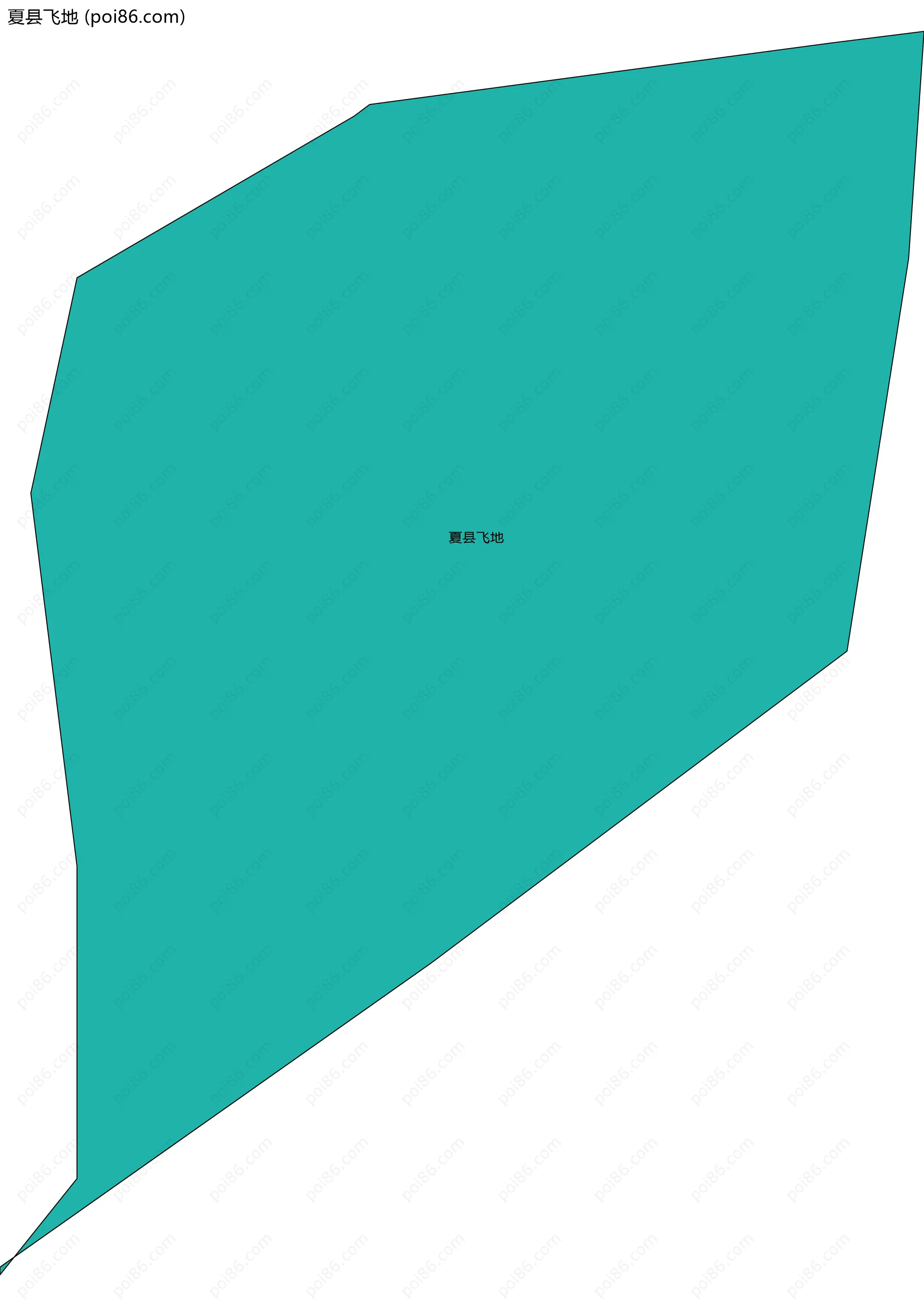 夏县飞地边界地图