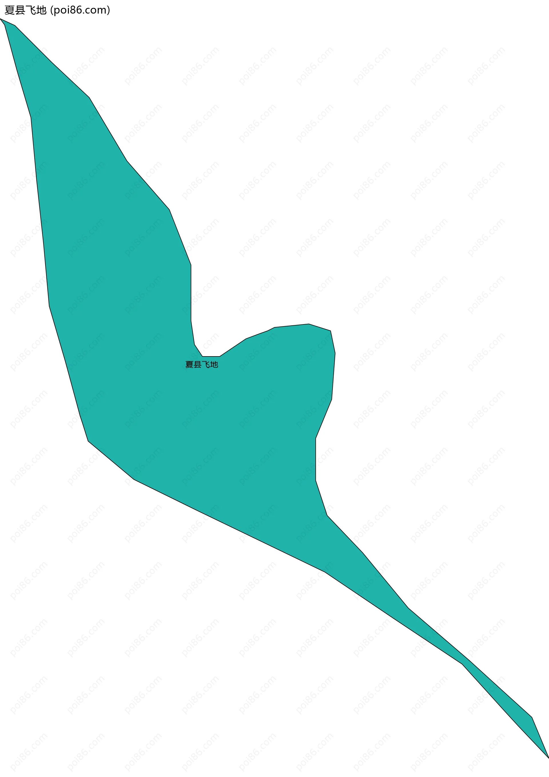 夏县飞地边界地图