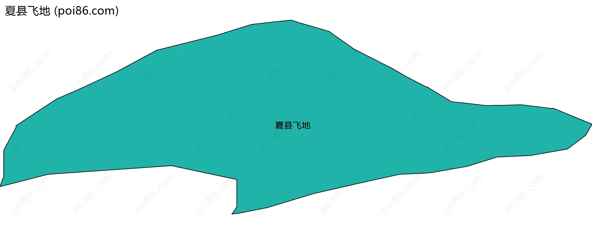 夏县飞地边界地图