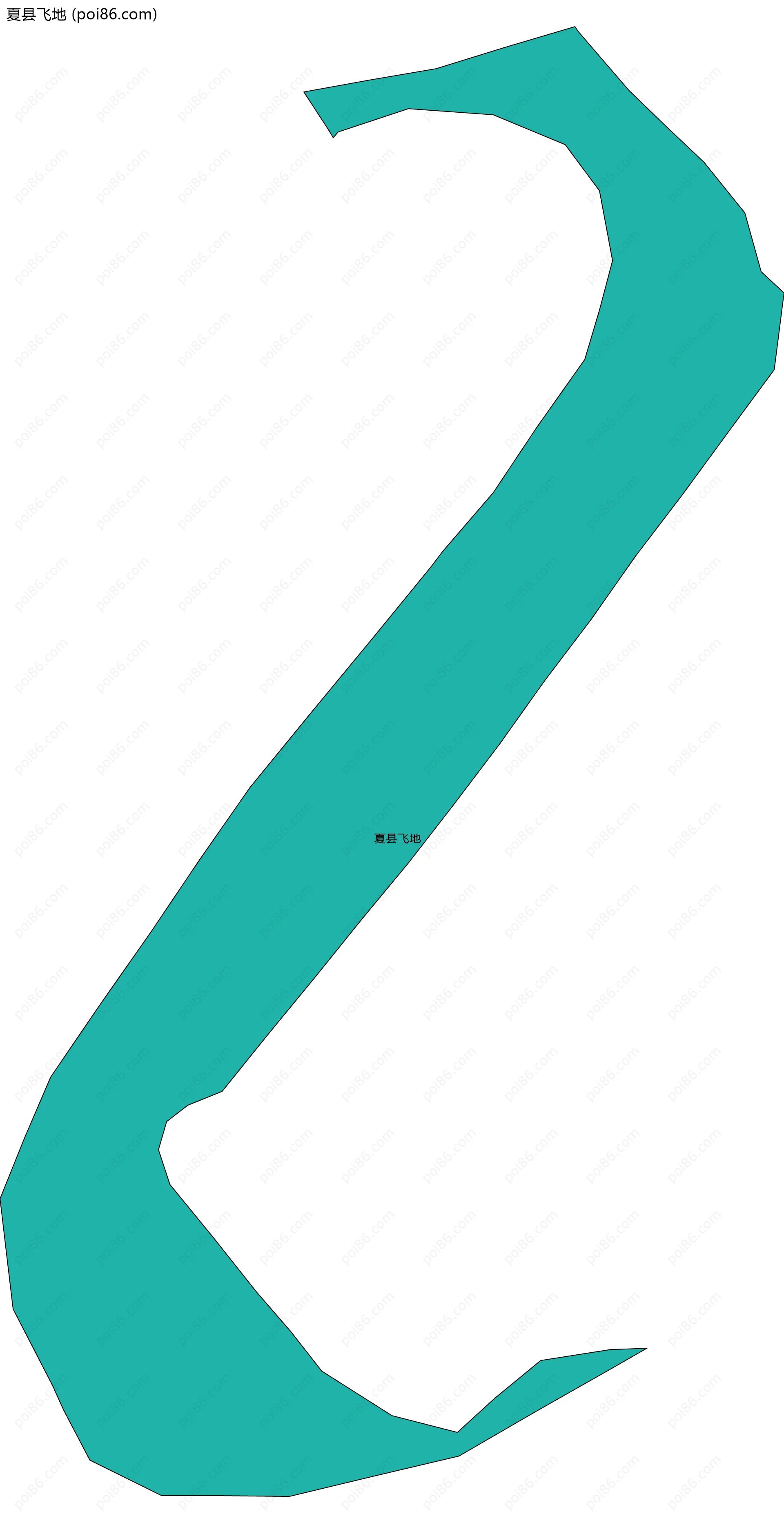 夏县飞地边界地图