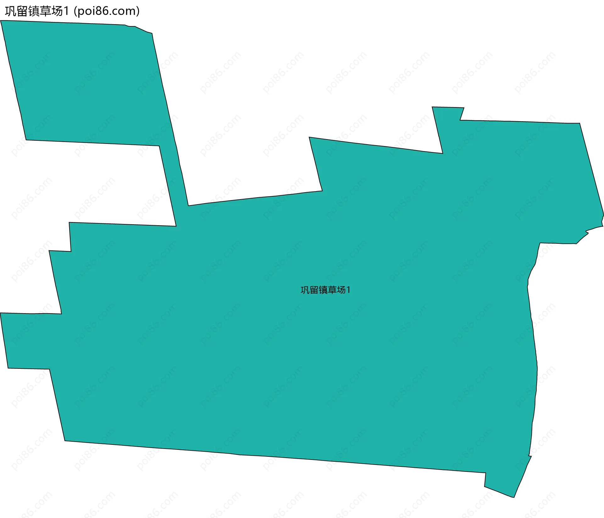 巩留镇草场1边界地图