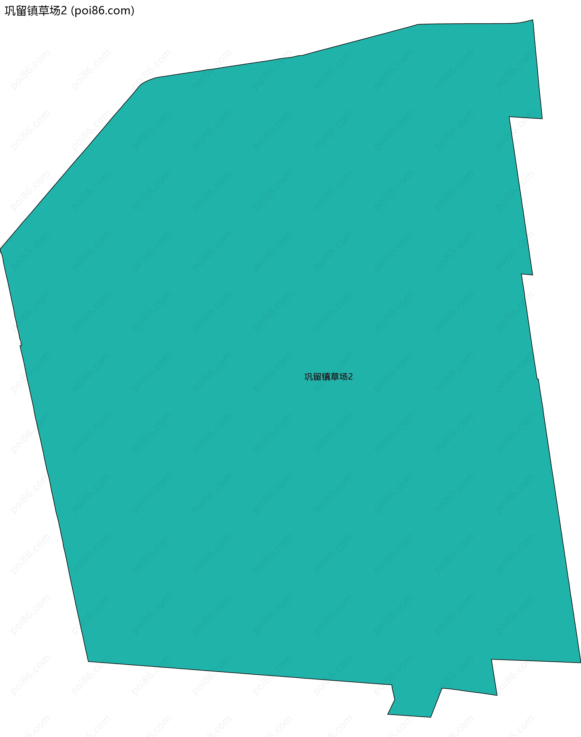 巩留镇草场2边界地图