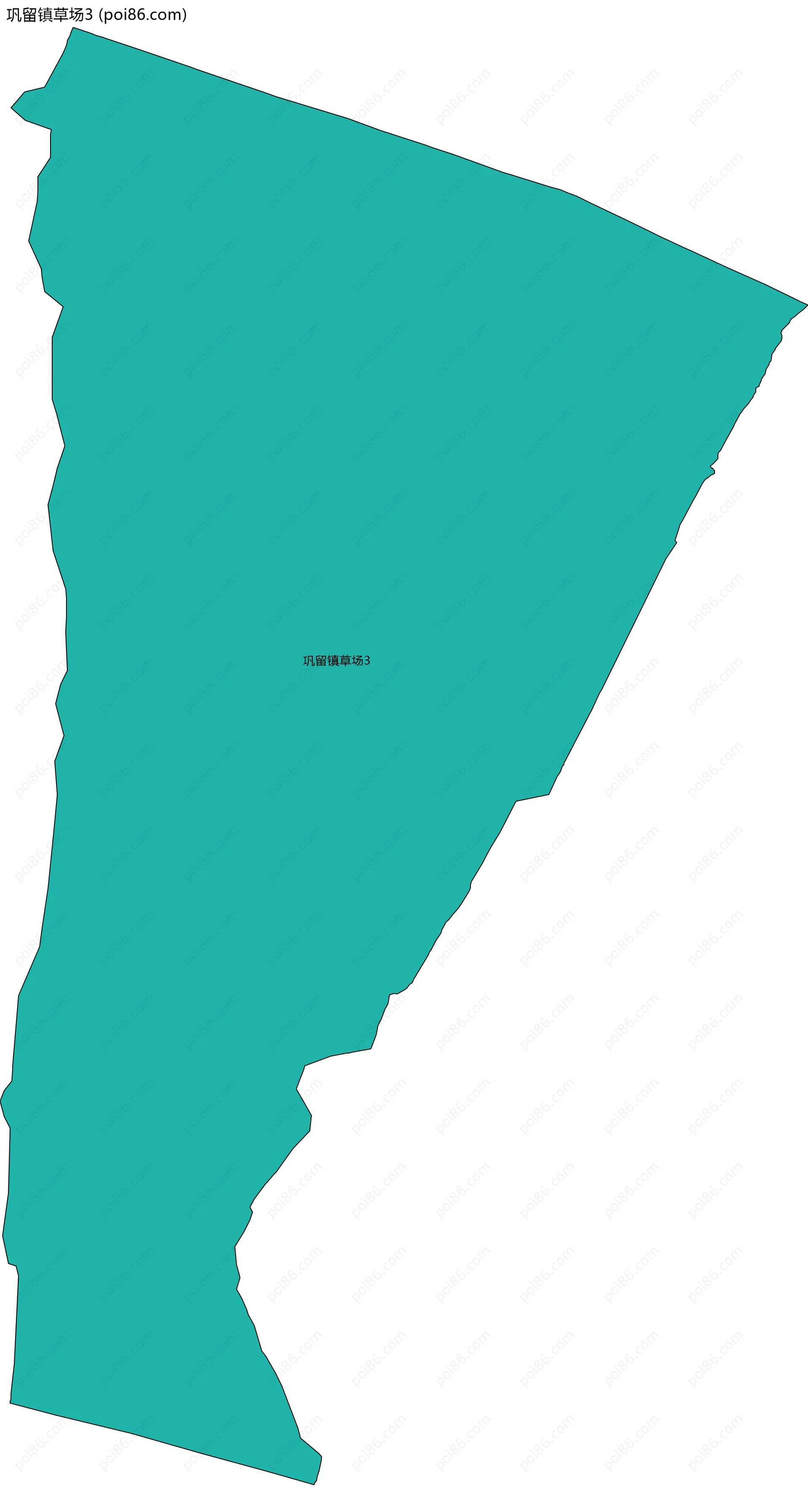 巩留镇草场3边界地图