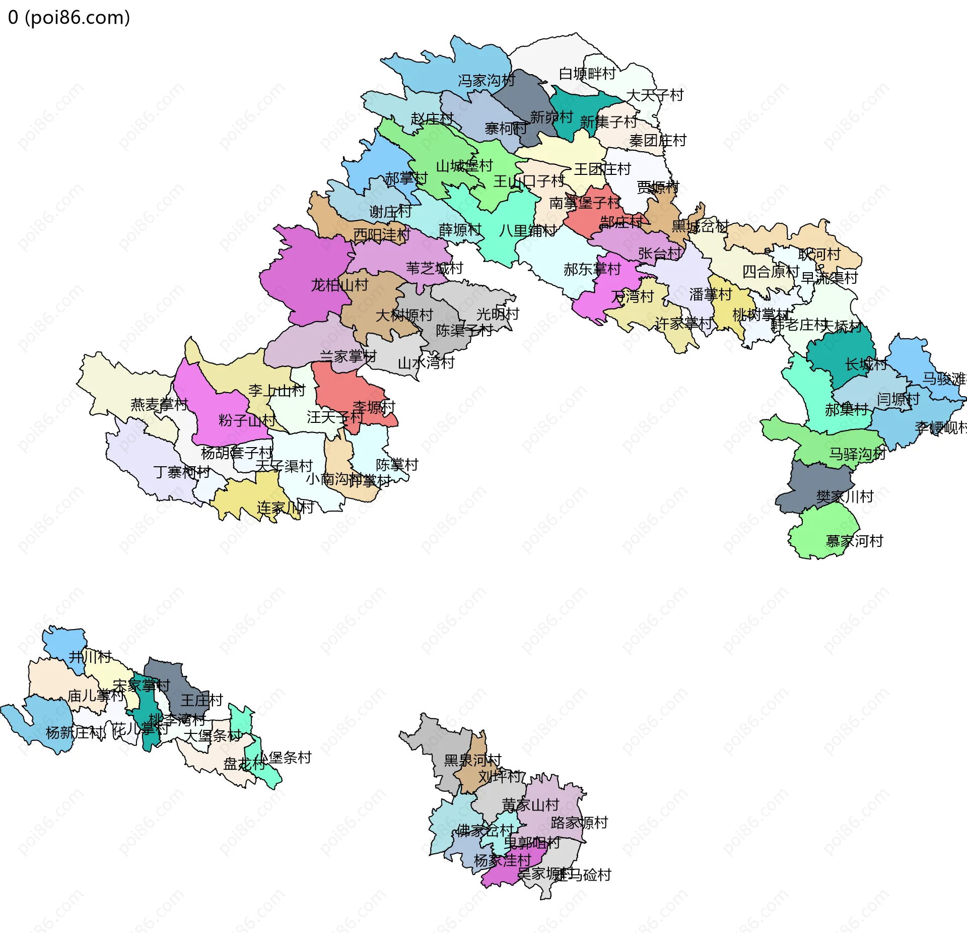 0边界地图(五级行政区划)