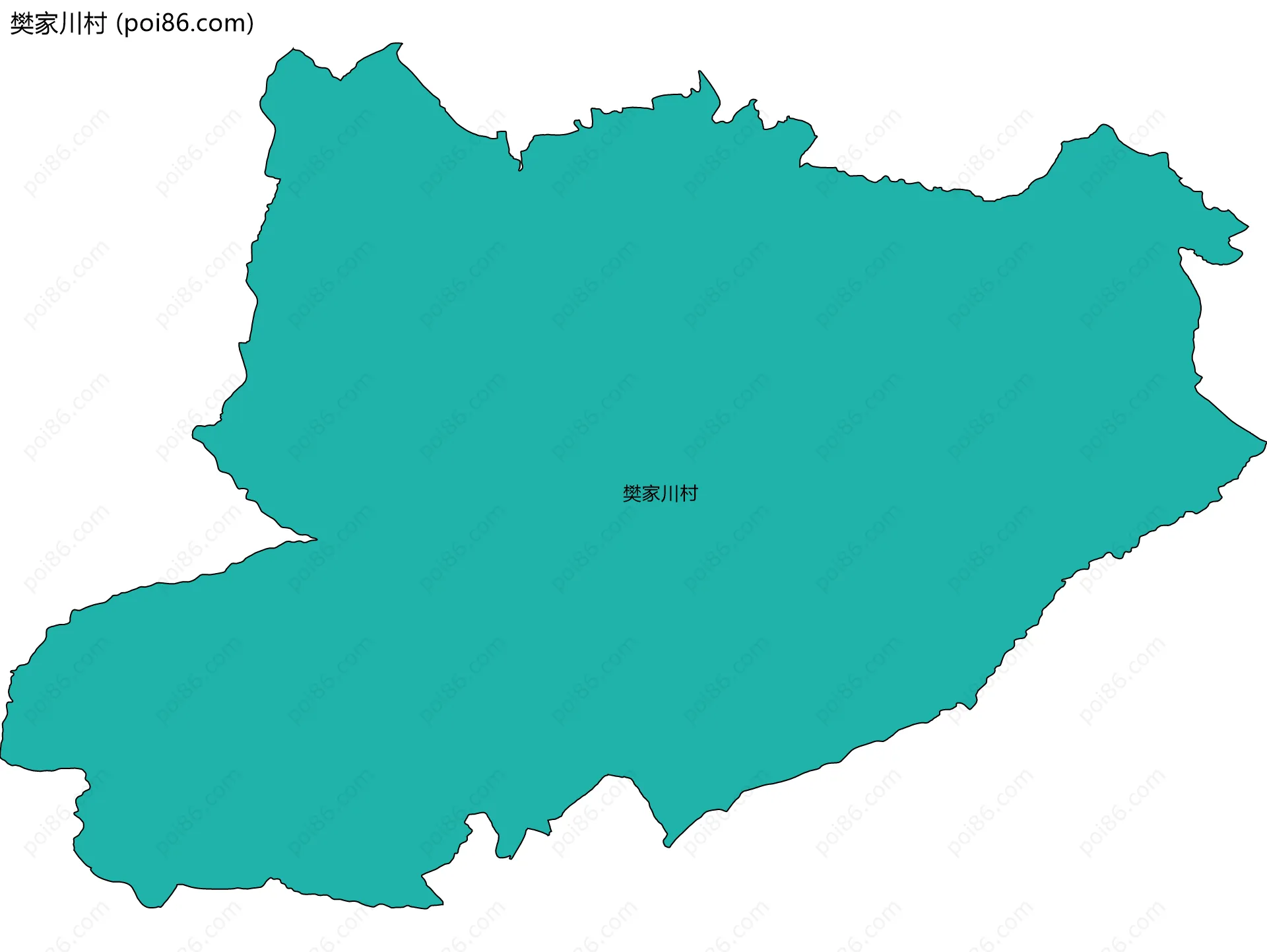 樊家川村边界地图