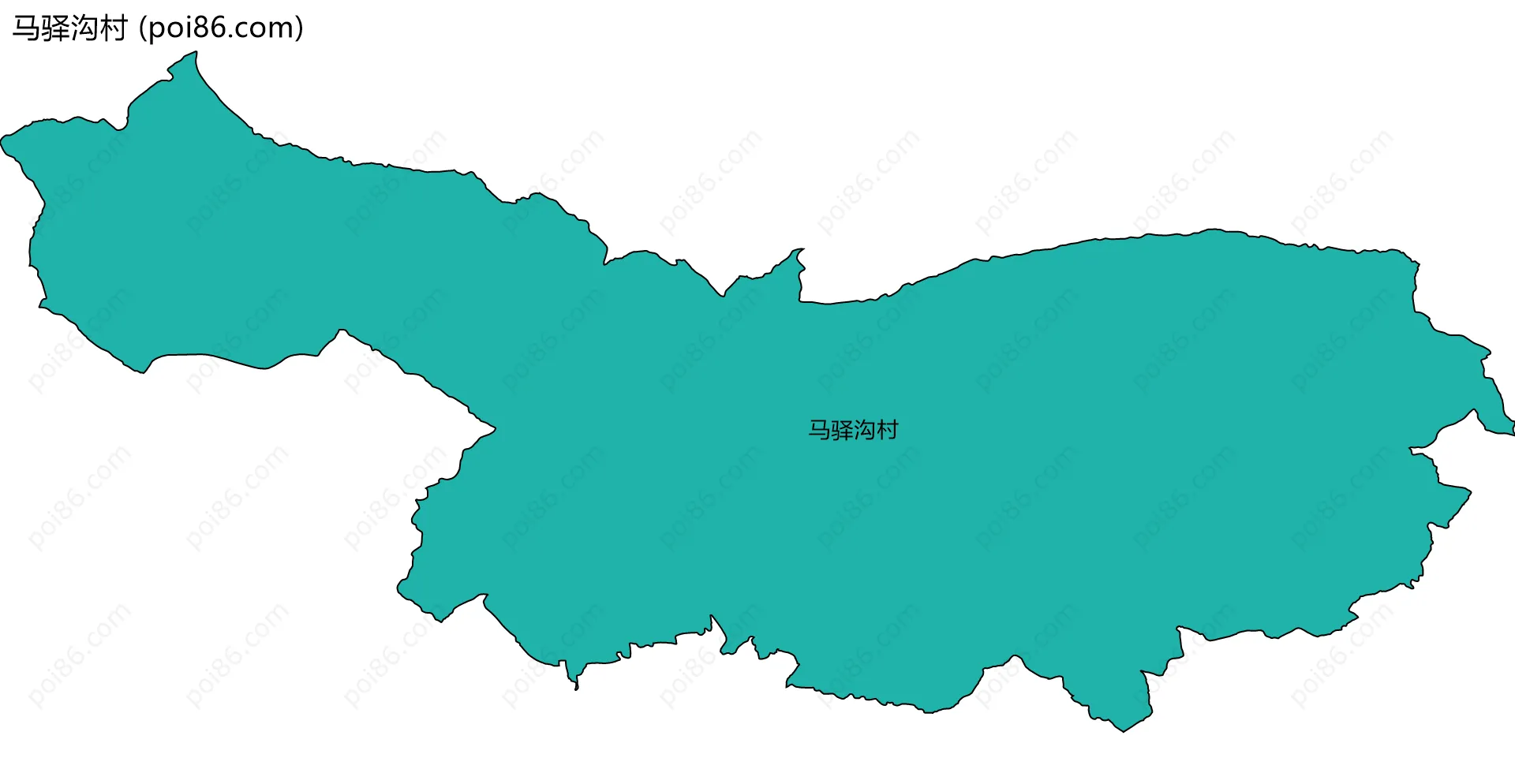 马驿沟村边界地图