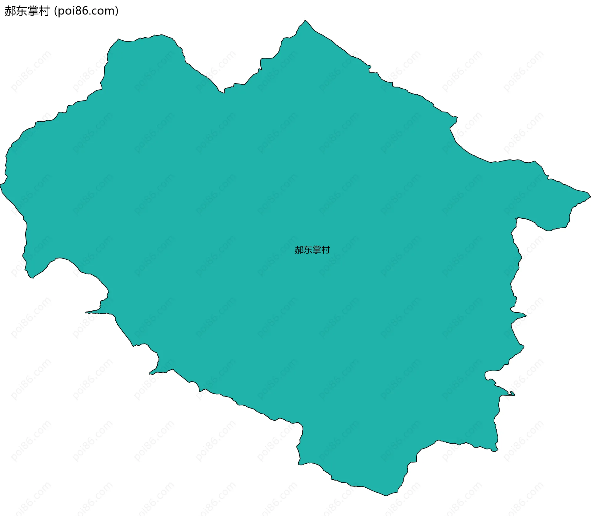 郝东掌村边界地图