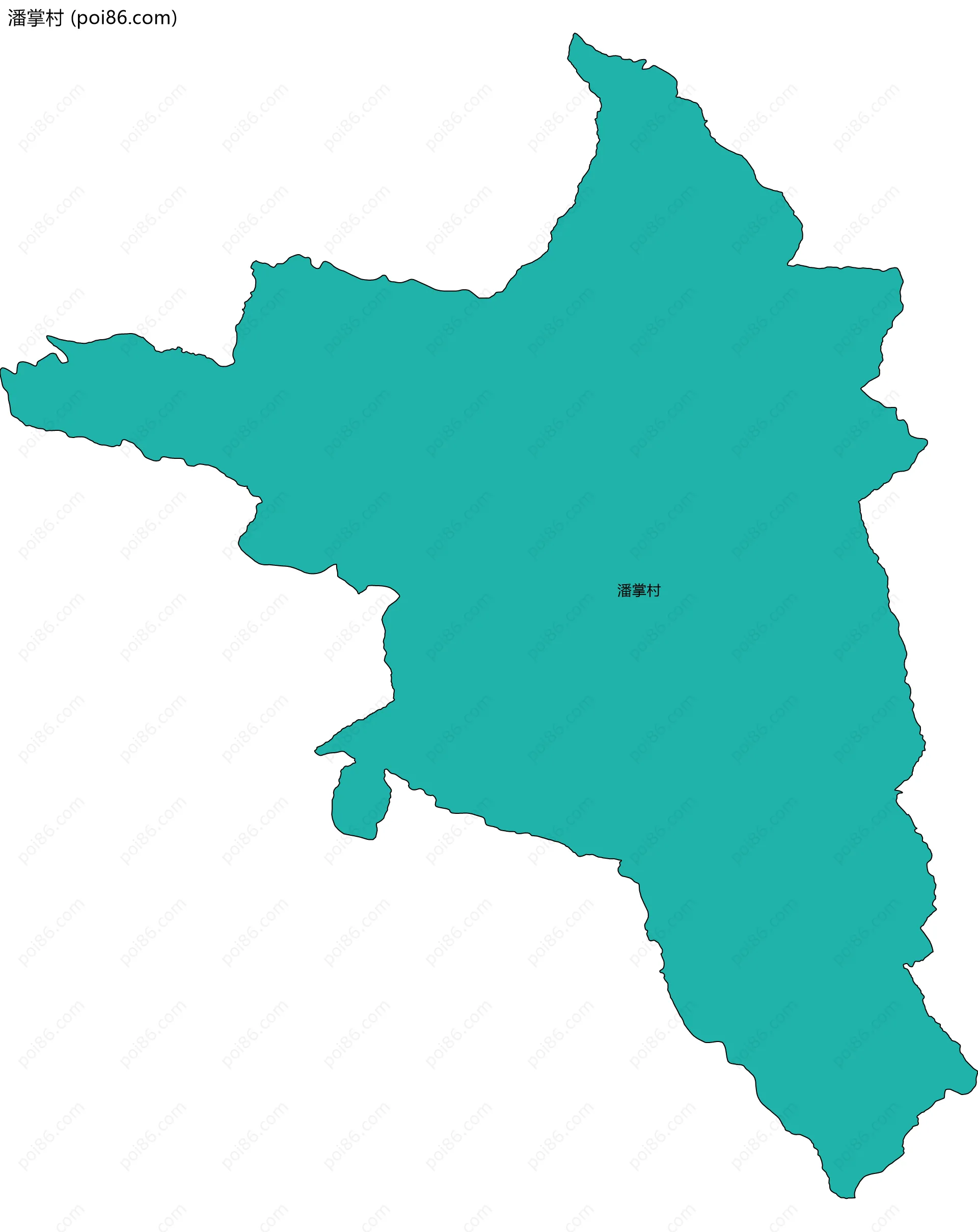 潘掌村边界地图