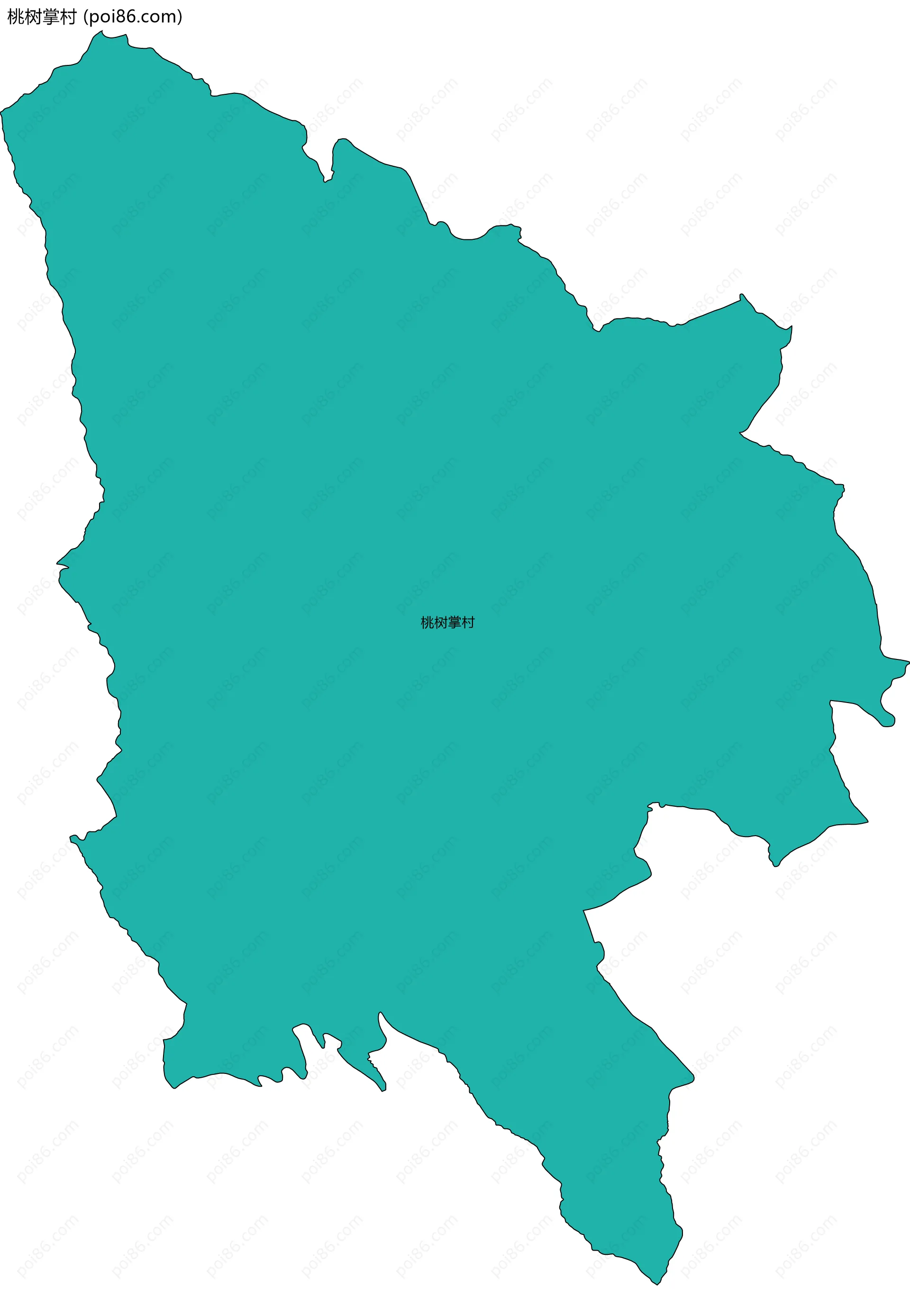 桃树掌村边界地图