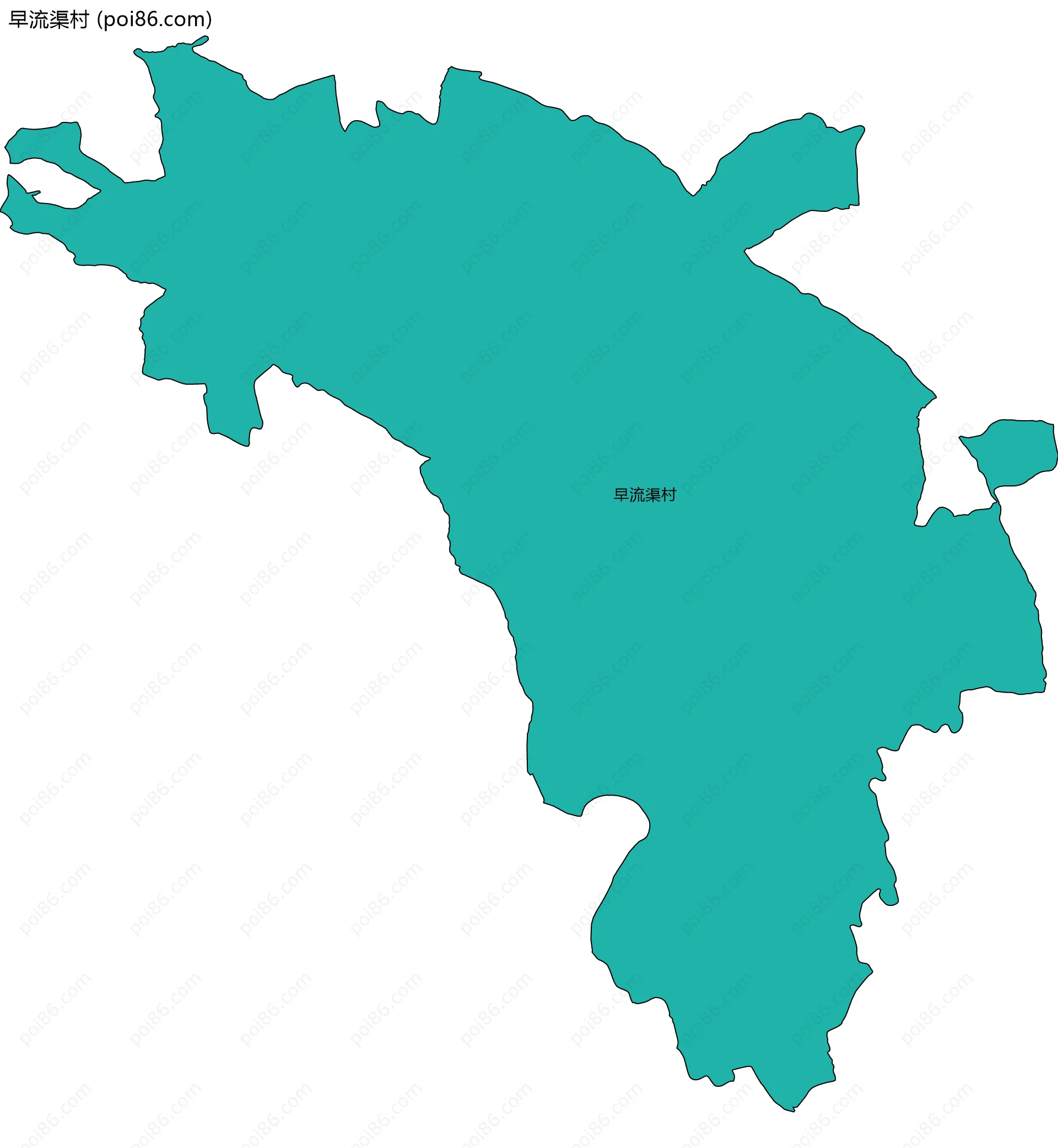 早流渠村边界地图